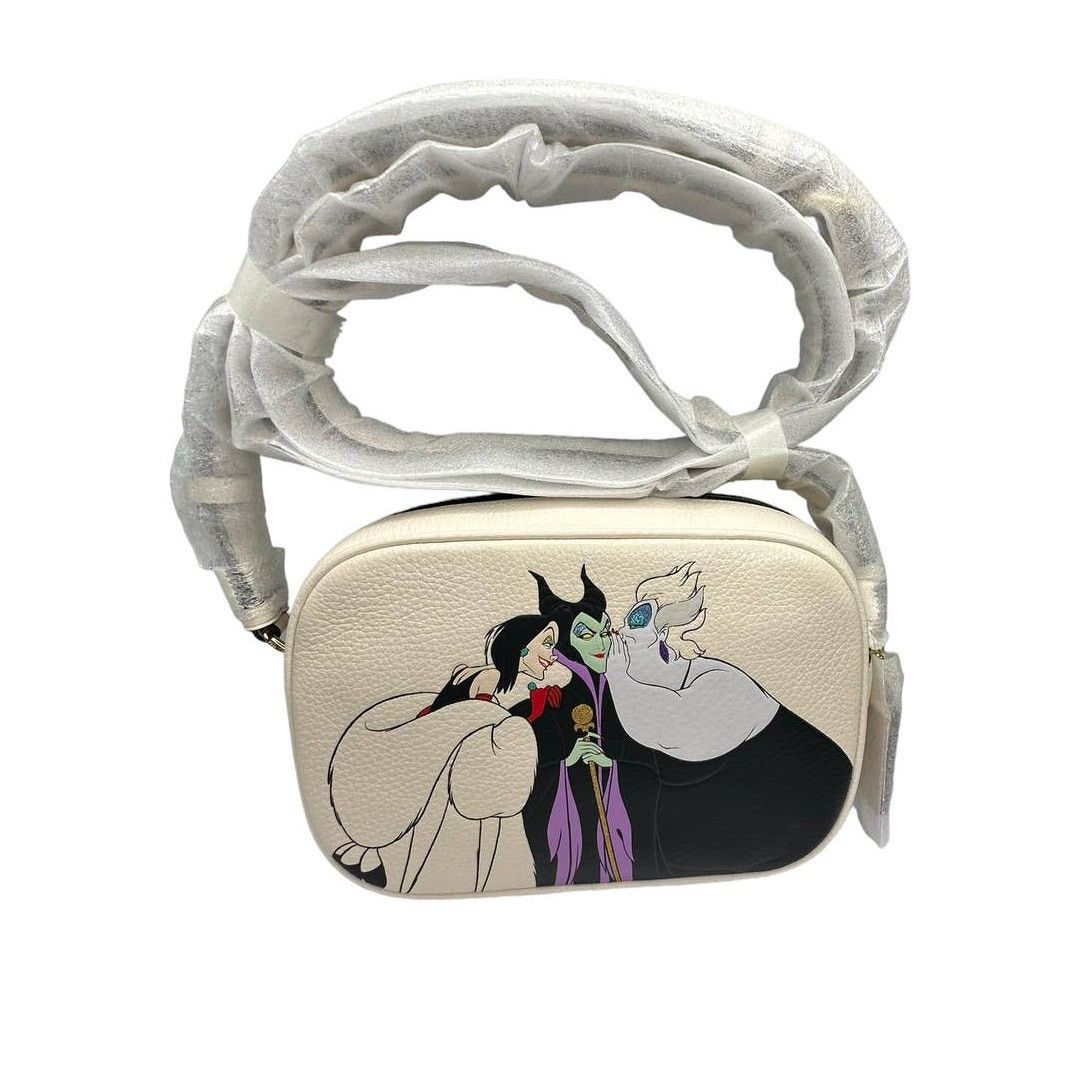 Coach Disney X Coach Mini Jamie Camera Bag With Villains in White, Women's