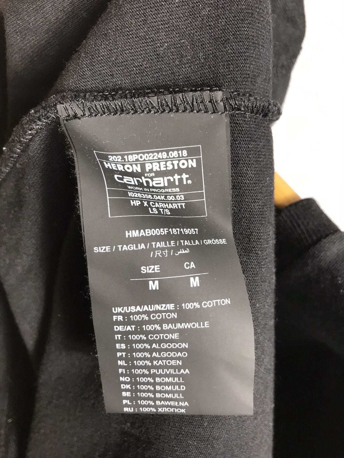 Carhartt Carhartt WIP x Heron Preston Embroidered Long Sleeve T-Shirt Size US M / EU 48-50 / 2 - 6 Thumbnail
