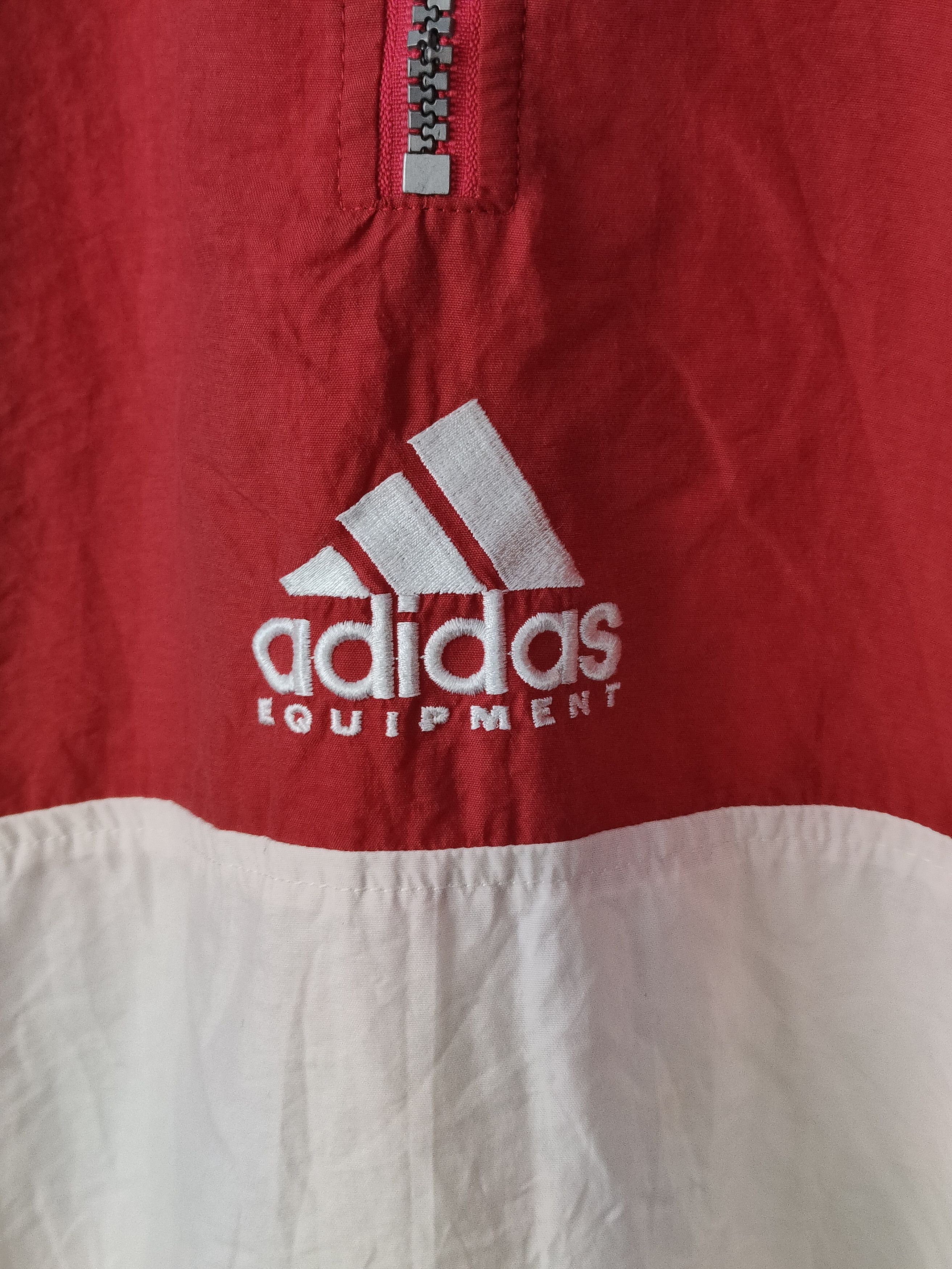 Vintage Vintage Adidas Equipment Halfzip Hoodie Jacket Size US L / EU 52-54 / 3 - 4 Thumbnail