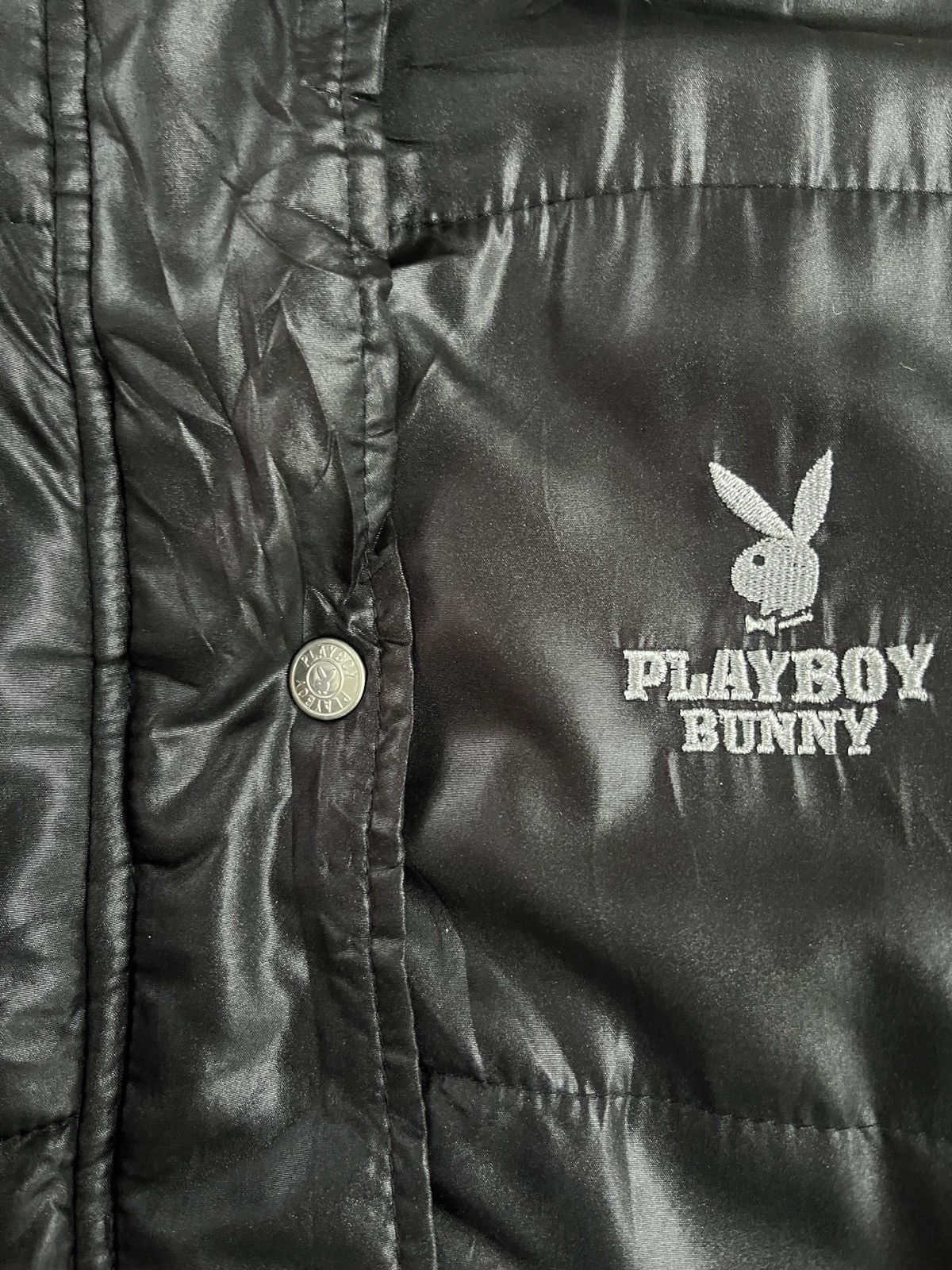 If Six Was Nine Vintage Playboy x Supreme Style Nylon Fur Jacket Size US L / EU 52-54 / 3 - 8 Thumbnail