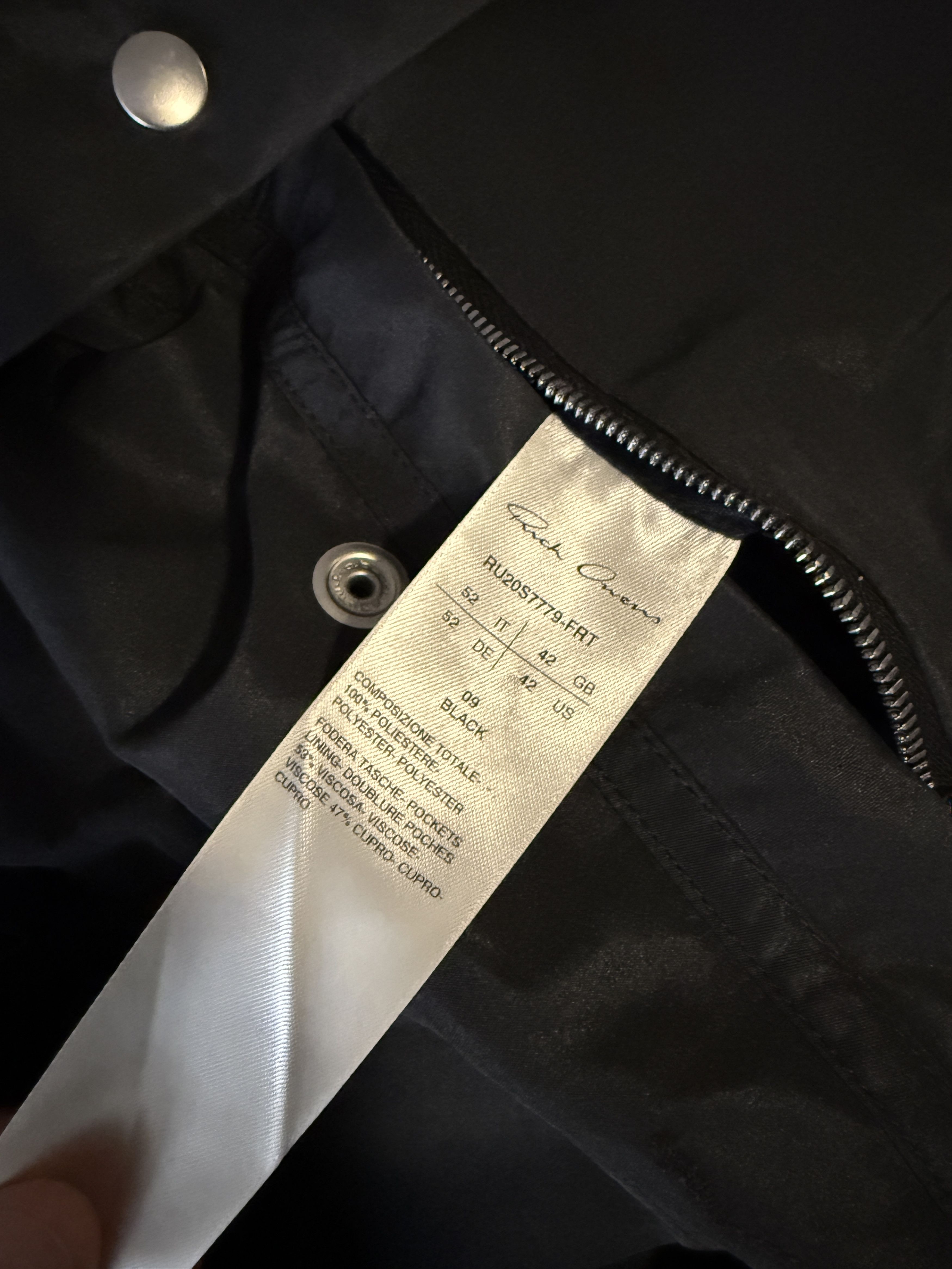 Rick Owens Rick Owens 2020 Coach Jacket Size XL Size US XL / EU 56 / 4 - 5 Thumbnail