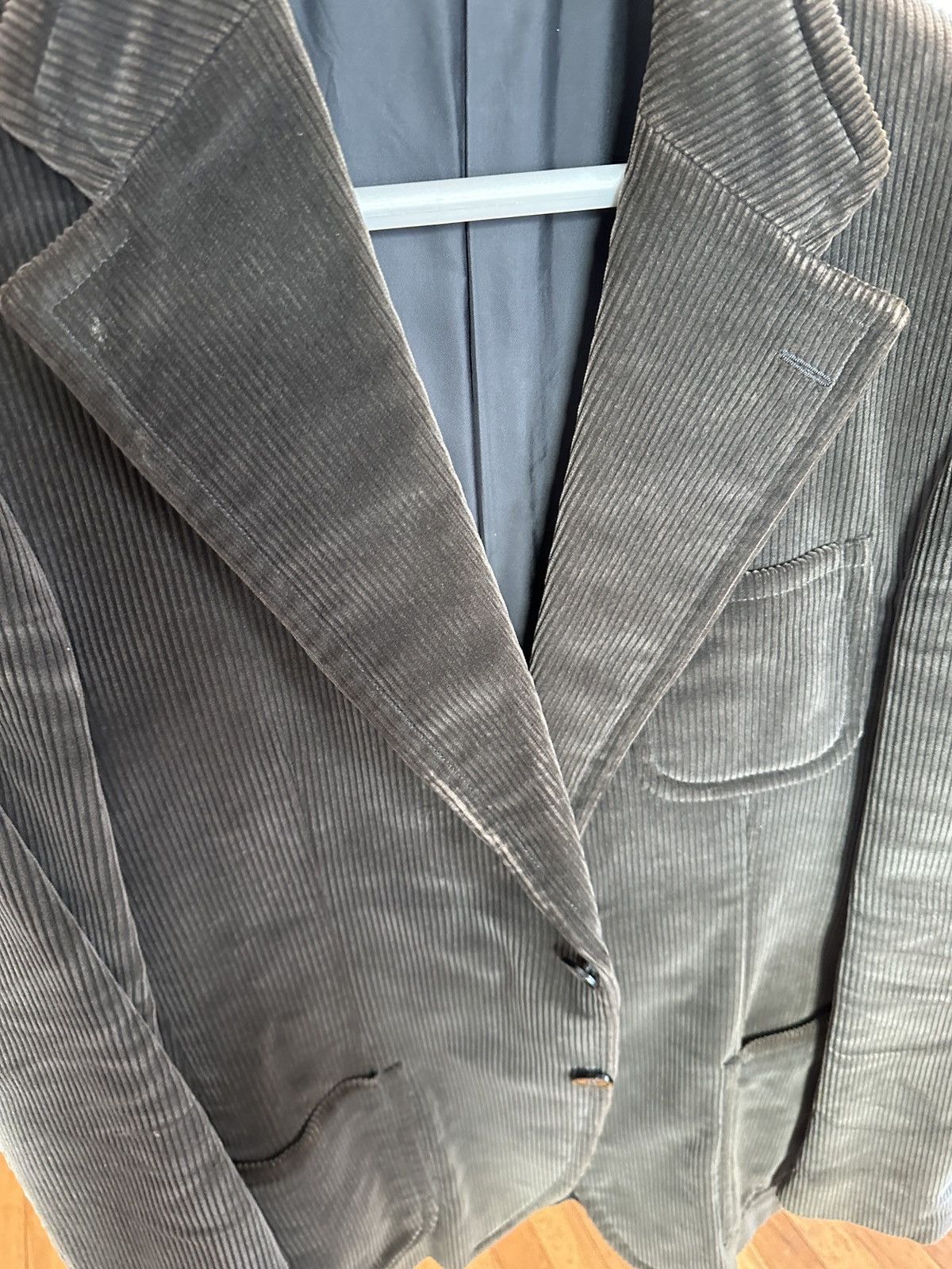 image of Sage Gucci Corduroy Blazer in Green, Men's (Size 40R)