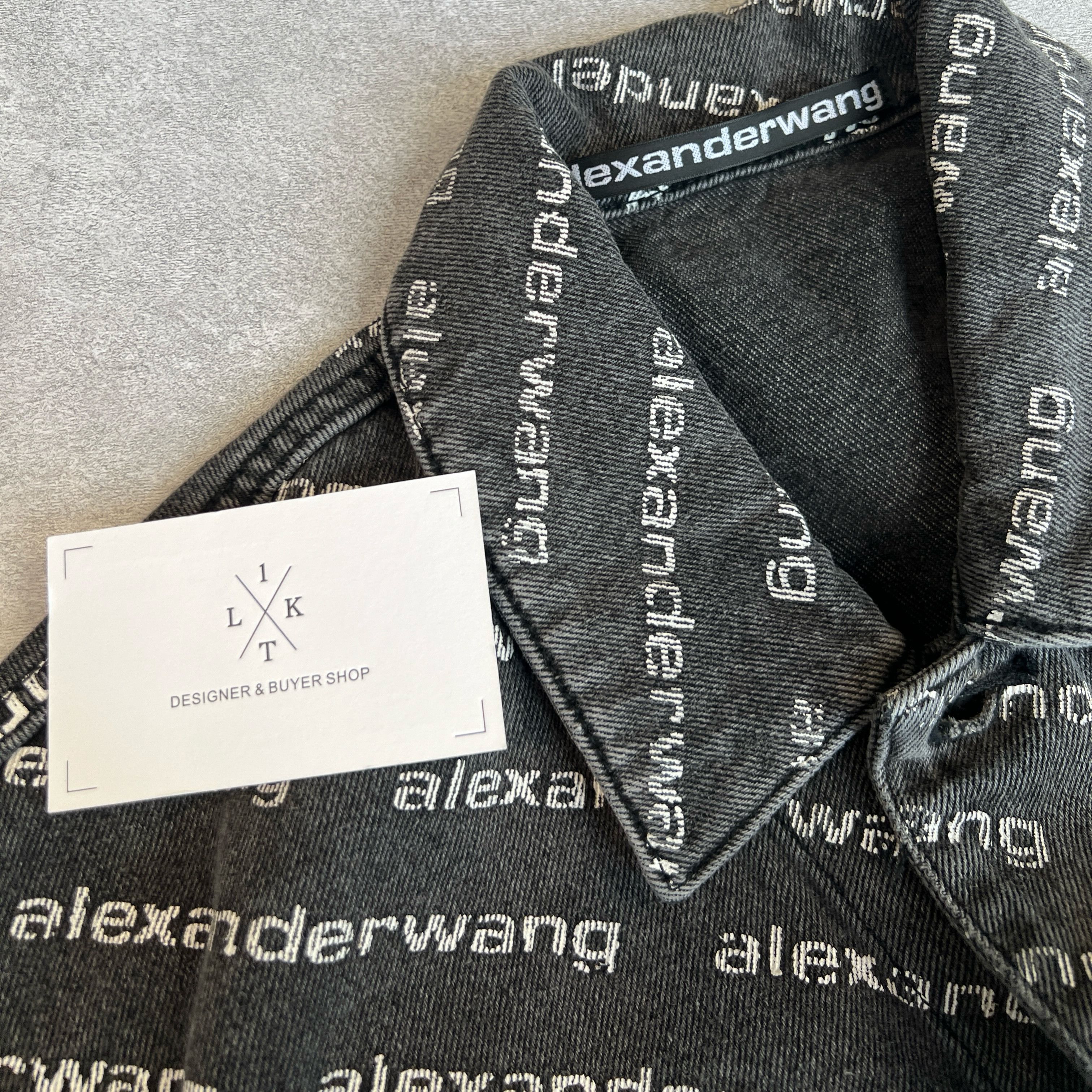 Alexander Wang Alexander King denim jacket （ covered in logos) Size US S / EU 44-46 / 1 - 5 Thumbnail