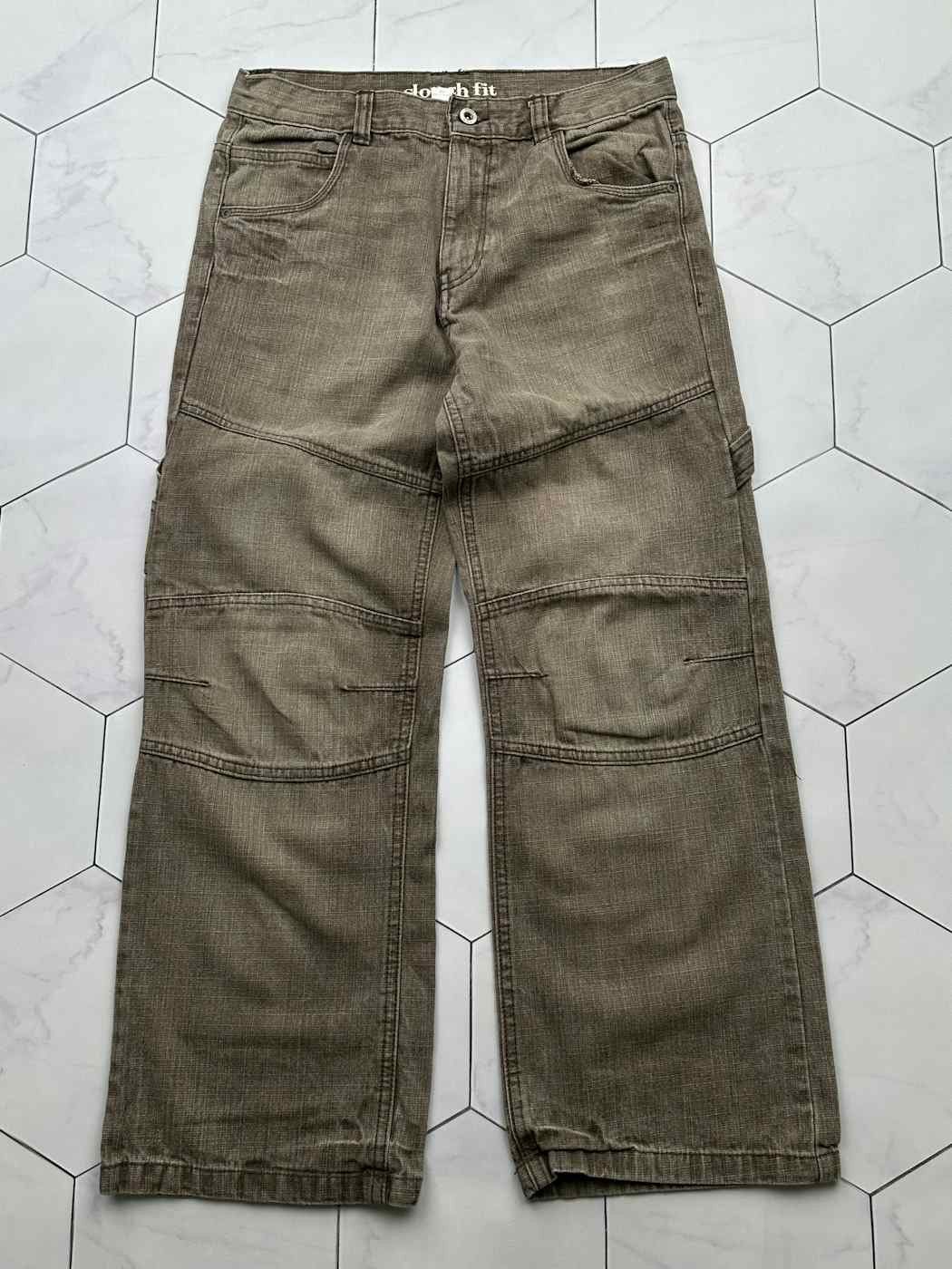 image of Avant Garde Vintage Wide Jeans in Brown, Men's (Size 28)