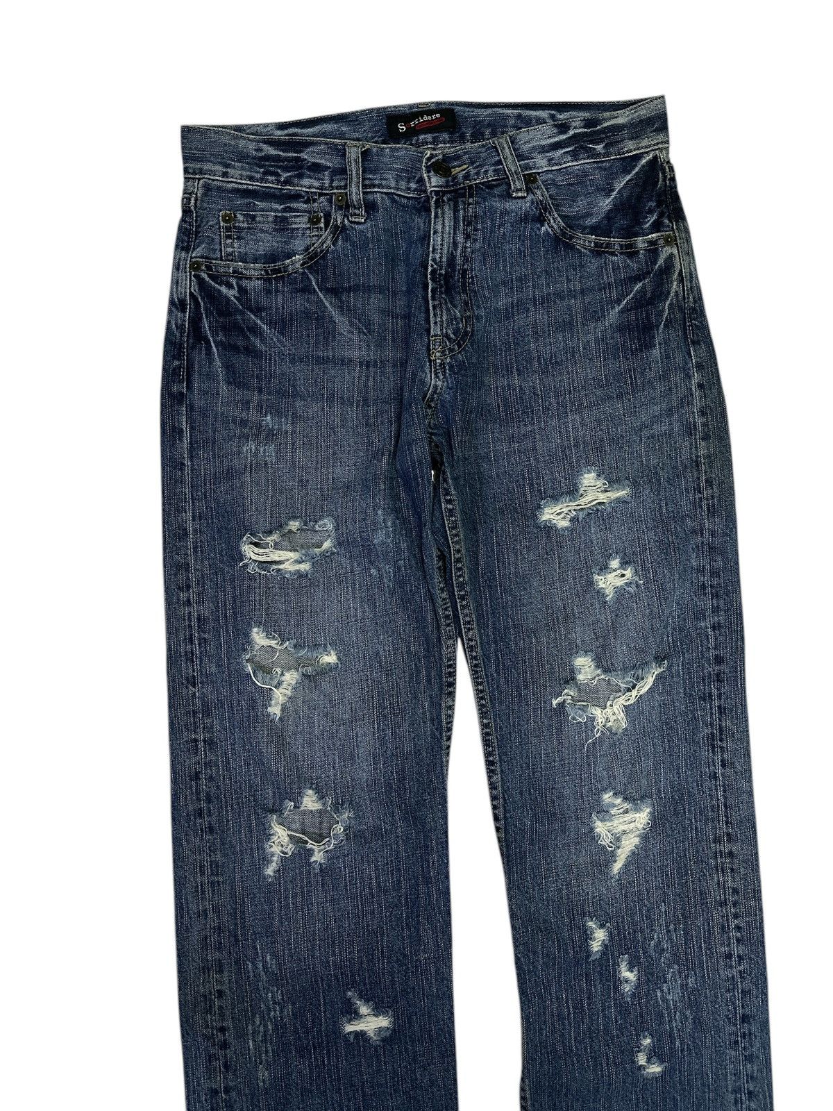 If Six Was Nine Distress Denim Style Sorridere Crazy Design 💥 Size US 32 / EU 48 - 4 Thumbnail
