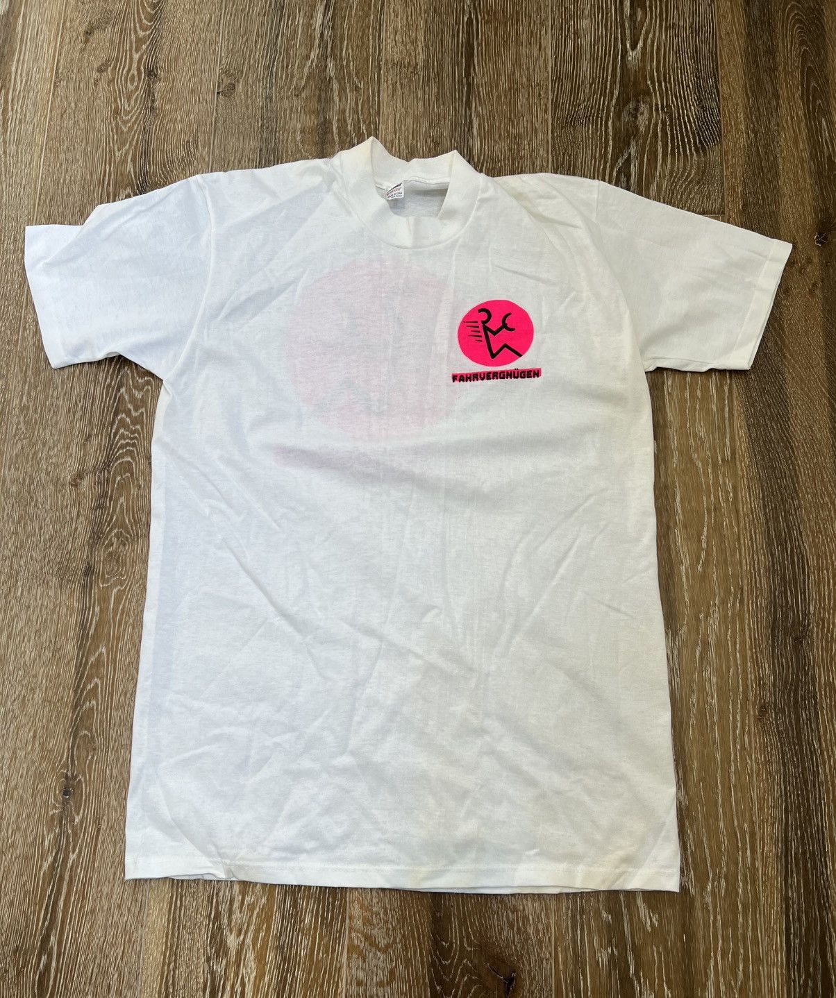 Vintage Vintage 1980s Volkswagen Fahrvergnugen tee Size US M / EU 48-50 / 2 - 1 Thumbnail