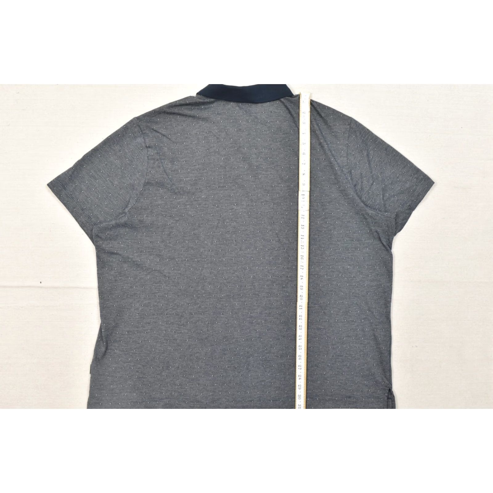 Perry Ellis Perry Ellis Polo Shirt Men 3X Blue Short Sleeve Cotton Blend Textured Pattern Bi Size US XXL / EU 58 / 5 - 4 Thumbnail