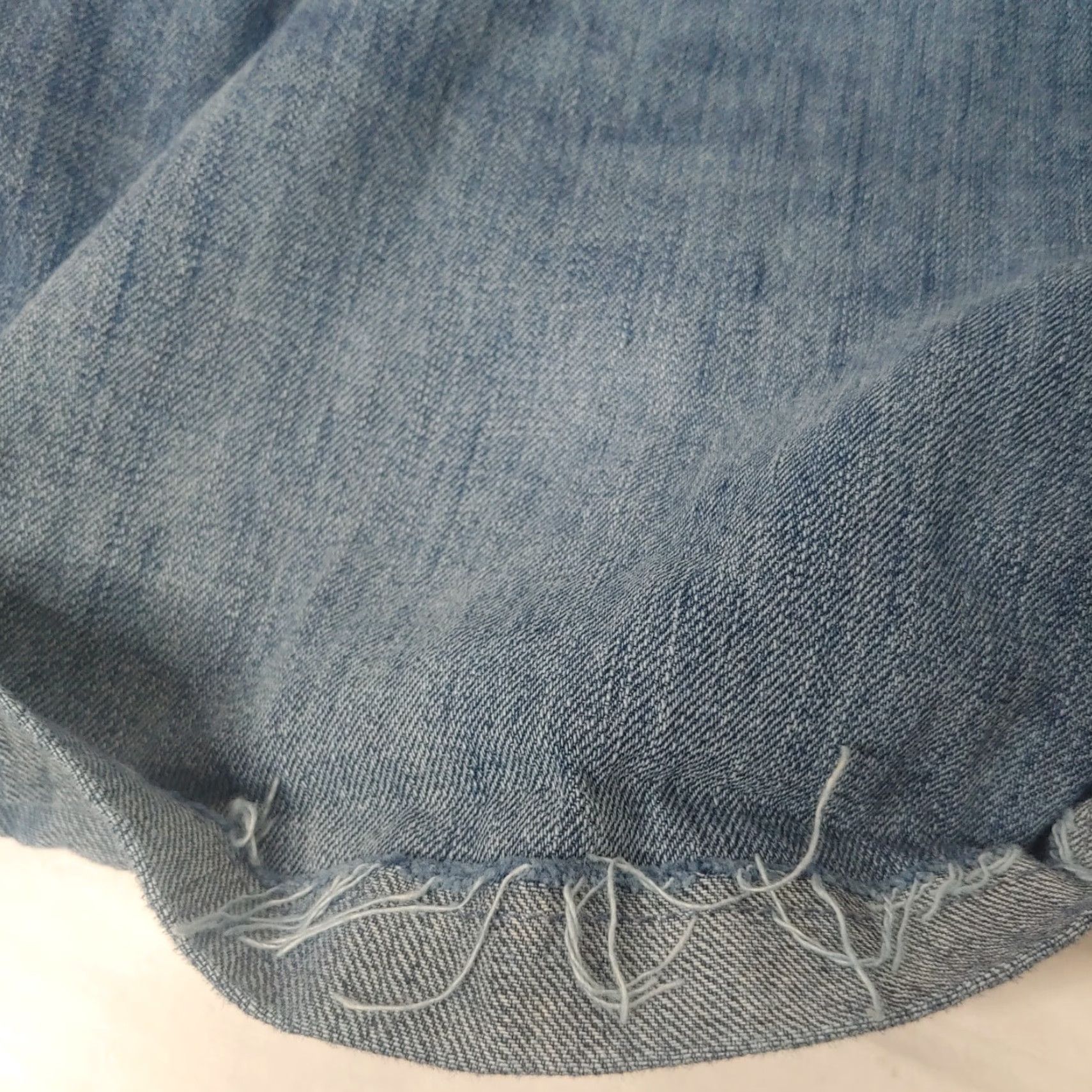Gap GAP Women’s Large Blue Denim Shortalls Adjustable Casual Workwear 100% Cotton Medium Wash Size 36" / US 14 / IT 50 - 7 Thumbnail