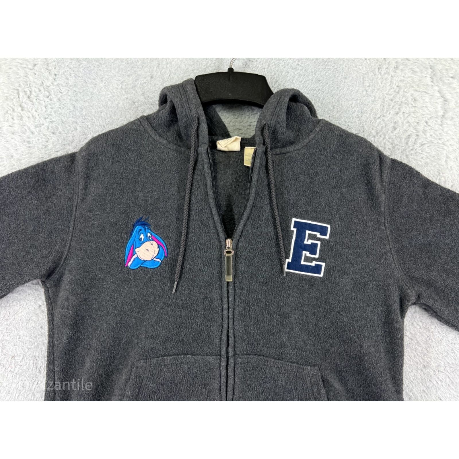 Disney Disney Girls XL Gray Eeyore Polyester Fleece Full Zip Hoodie Size XL / US 12-14 / IT 48-50 - 4 Thumbnail