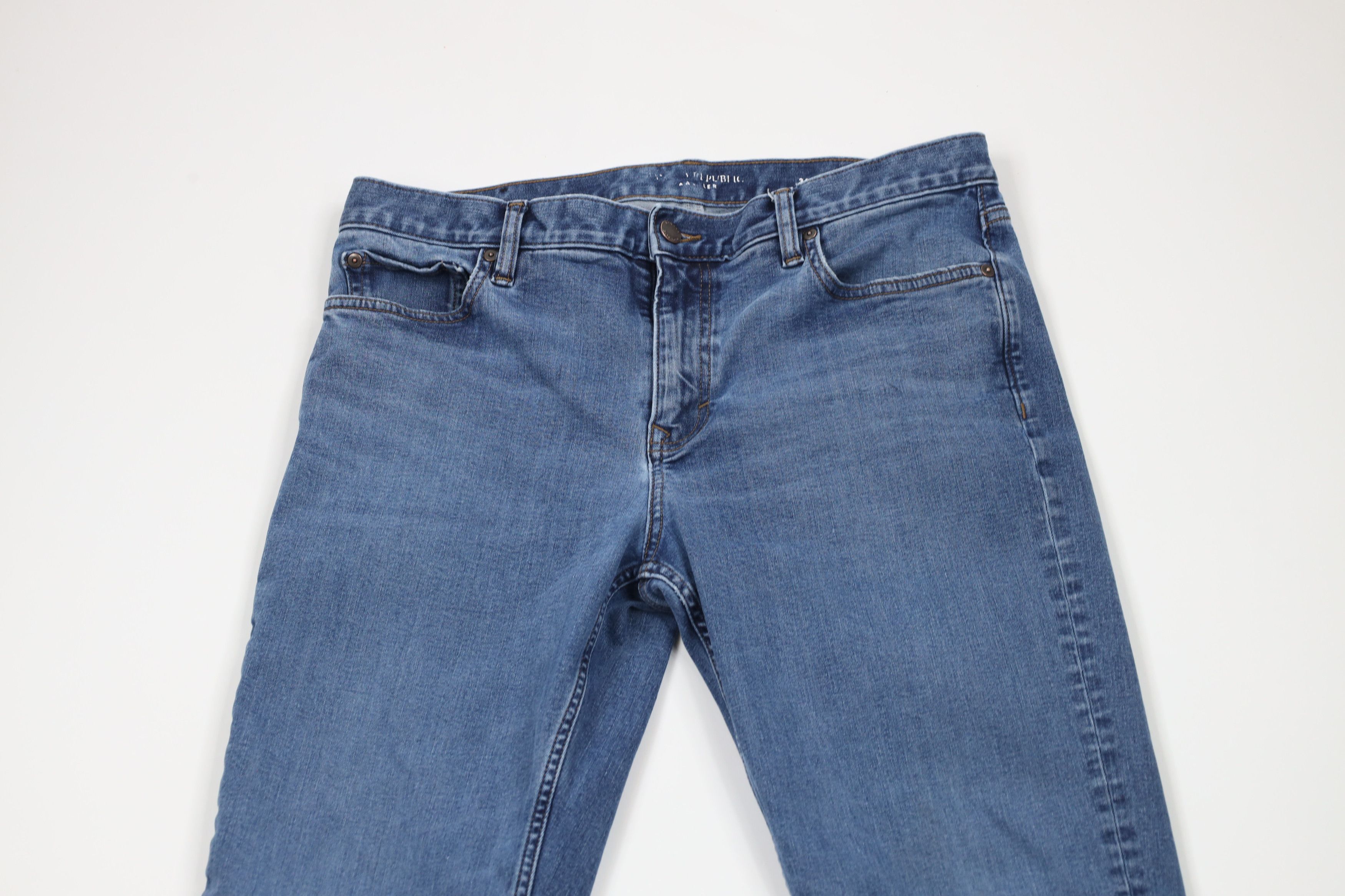 Banana Republic × Vintage Banana Republic Skinny Leg Washwell Traveler Denim Jeans Size US 34 / EU 50 - 2 Thumbnail