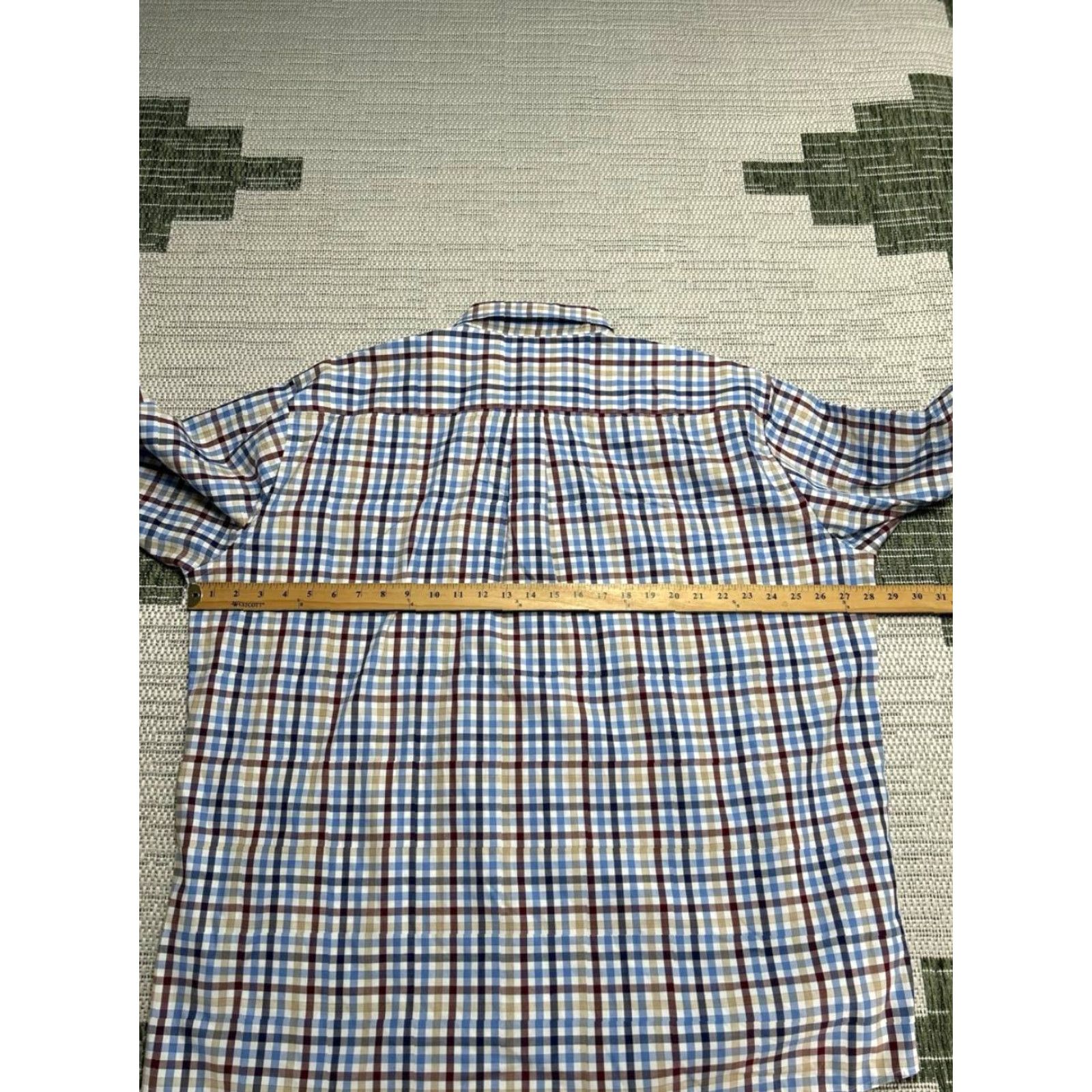 Peter Millar Peter Millar Shirt Mens XXL Multicolor Cotton Check Chest Pocket Button Down Size US XXL / EU 58 / 5 - 5 Thumbnail