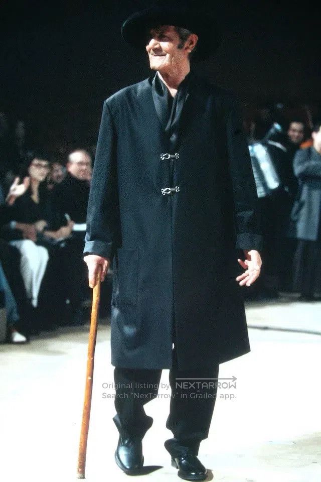Yohji Yamamoto Yohji Yamamoto Iron Buckle Collarless Long Coat Size US S / EU 44-46 / 1 - 2 Thumbnail