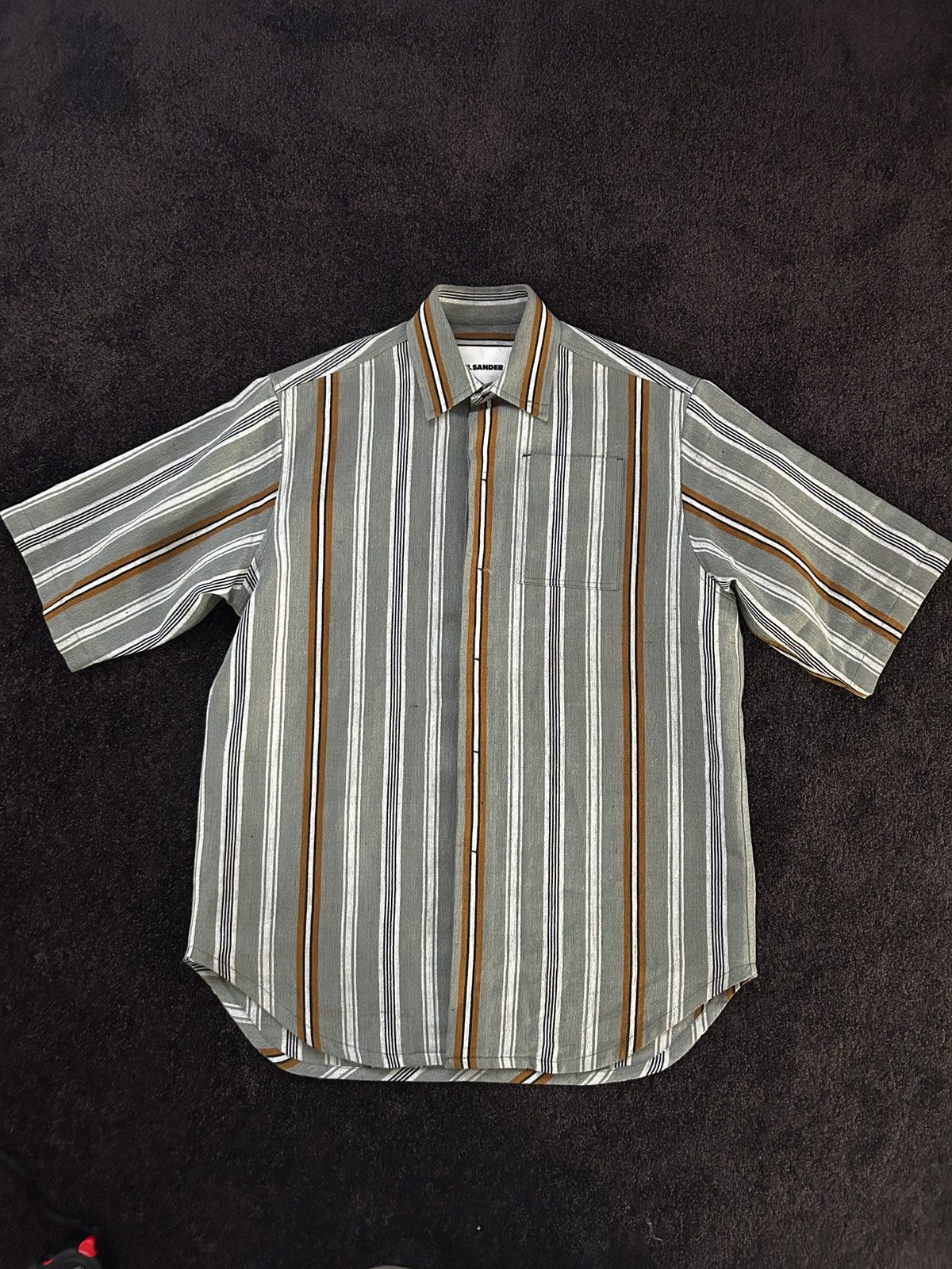 Jil Sander Jil Sander Shirt Striped Size US S / EU 44-46 / 1 - 1 Thumbnail
