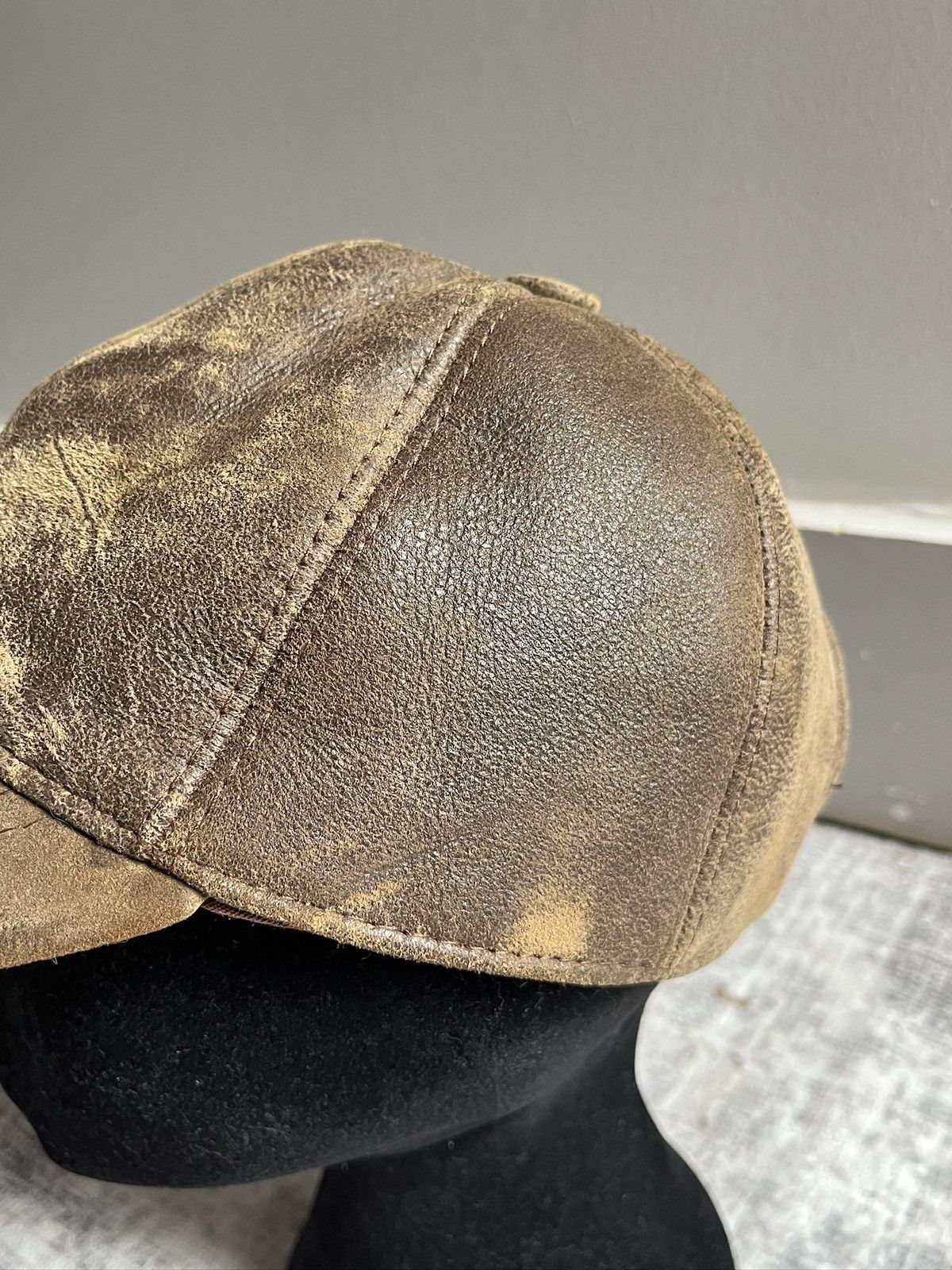 Other Vintage Distressed Leather Hat (unisex) Size ONE SIZE - 6 Thumbnail