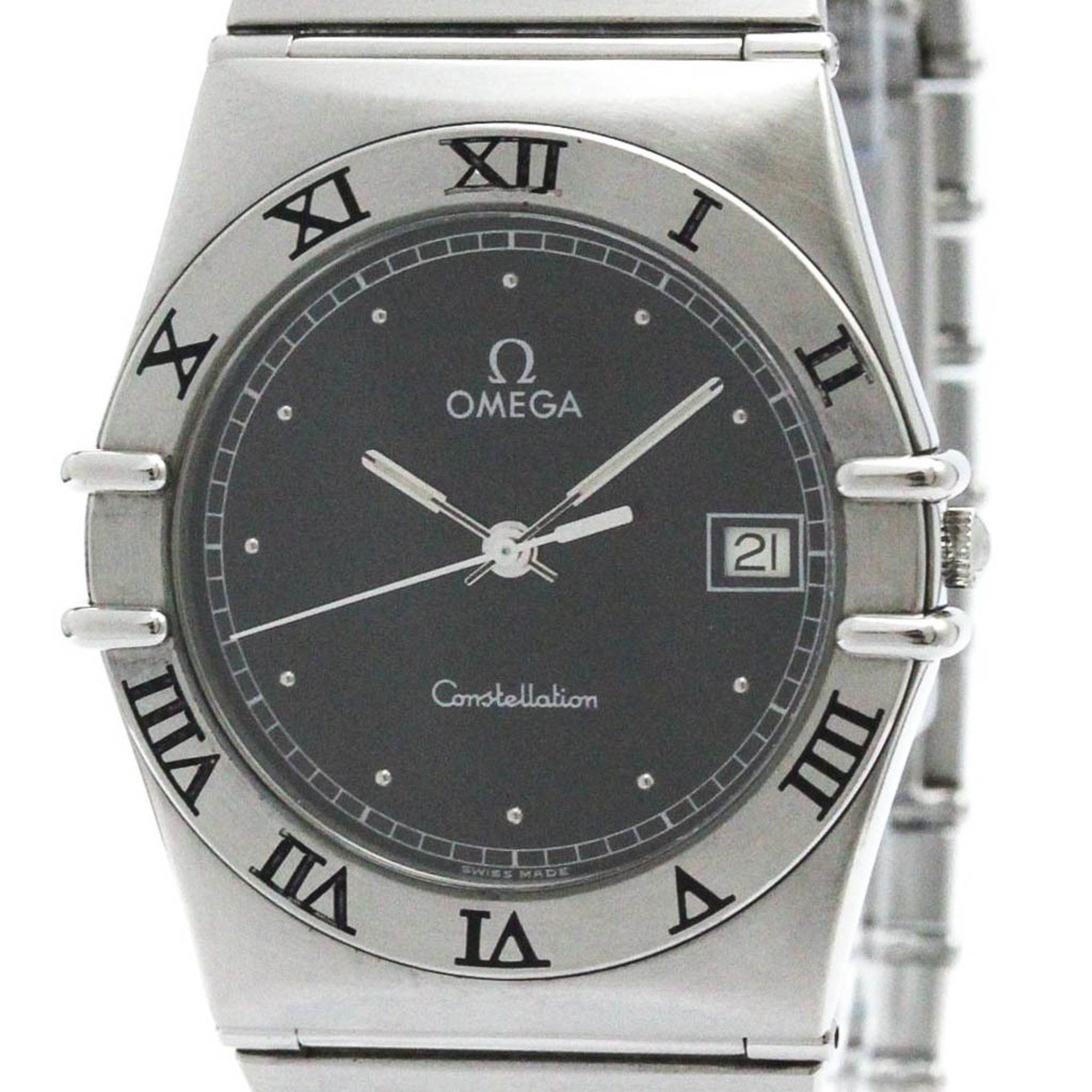 Omega Polished OMEGA Constellation Stainless Steel Quartz Mens Watch 396.1070 BF580542 Size ONE SIZE - 1 Thumbnail