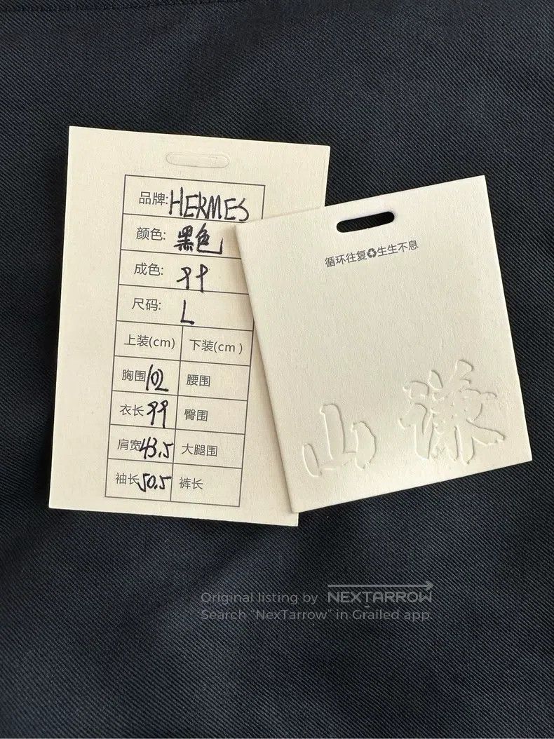 Hermes Hermes Margiela Era Classic Black Double F Logo Coat - Bla Size S / US 4 / IT 40 - 8 Thumbnail