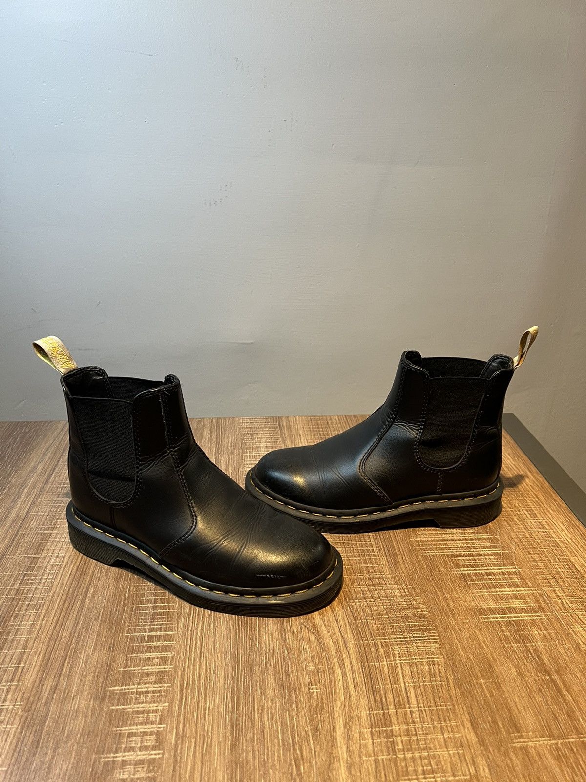 Dr. Martens Dr Martens Vegan 2976 Women Size 6 Black Leather Boot Size US 6 / IT 36 - 2 Thumbnail