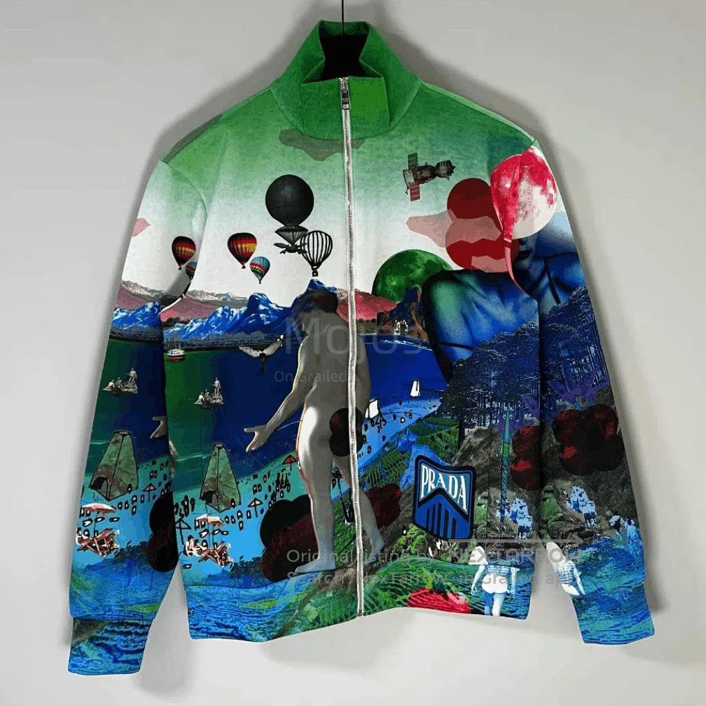Prada Prada View Painting Sports Jacket. Size US XS / EU 42 / 0 - 1 Thumbnail