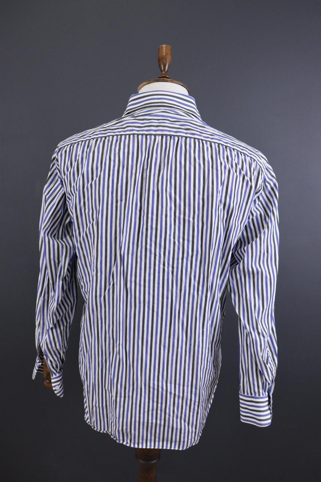 Luigi Borrelli Luigi Borrelli Bernies White-Blue-Black Shirt Size 41 16 Size US M / EU 48-50 / 2 - 5 Thumbnail