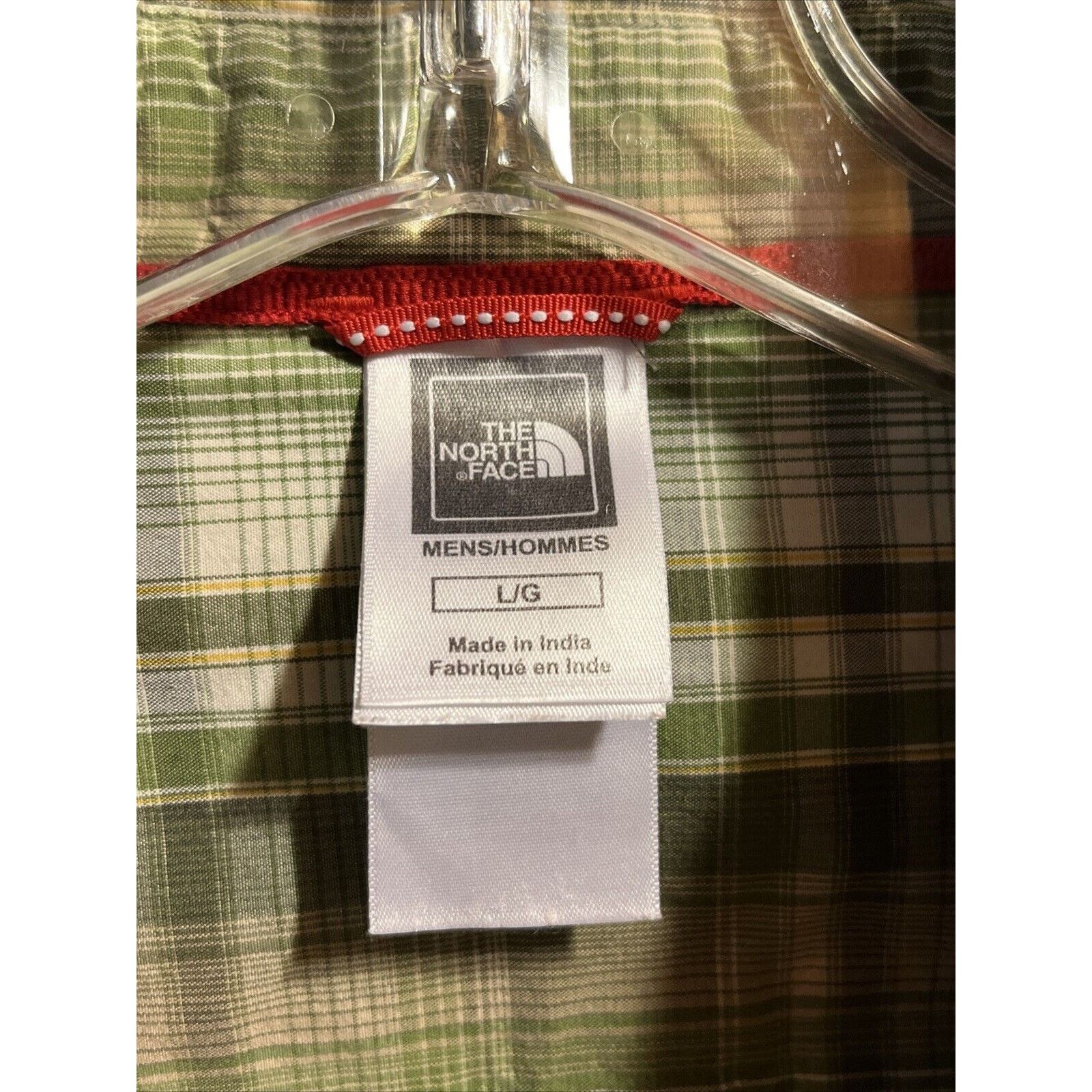The North Face The North Face Men Shirt L Green Plaid Snap Button SS Hiking Size US L / EU 52-54 / 3 - 2 Thumbnail