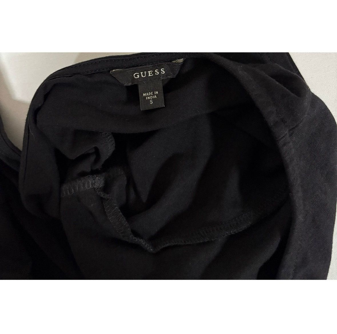 Guess Guess Black Question Mark Logo Shirt Top Blouse Size S 🖤✨ Size S / US 4 / IT 40 - 5 Thumbnail