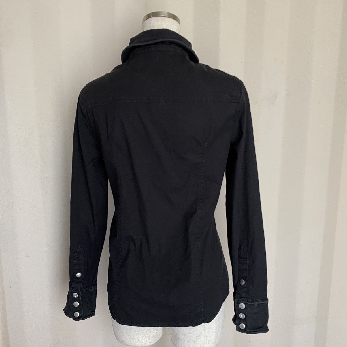 Japanese Brand Punk Presque Tout Black Snap-Button Shirt Size S / US 4 / IT 40 - 15 Thumbnail
