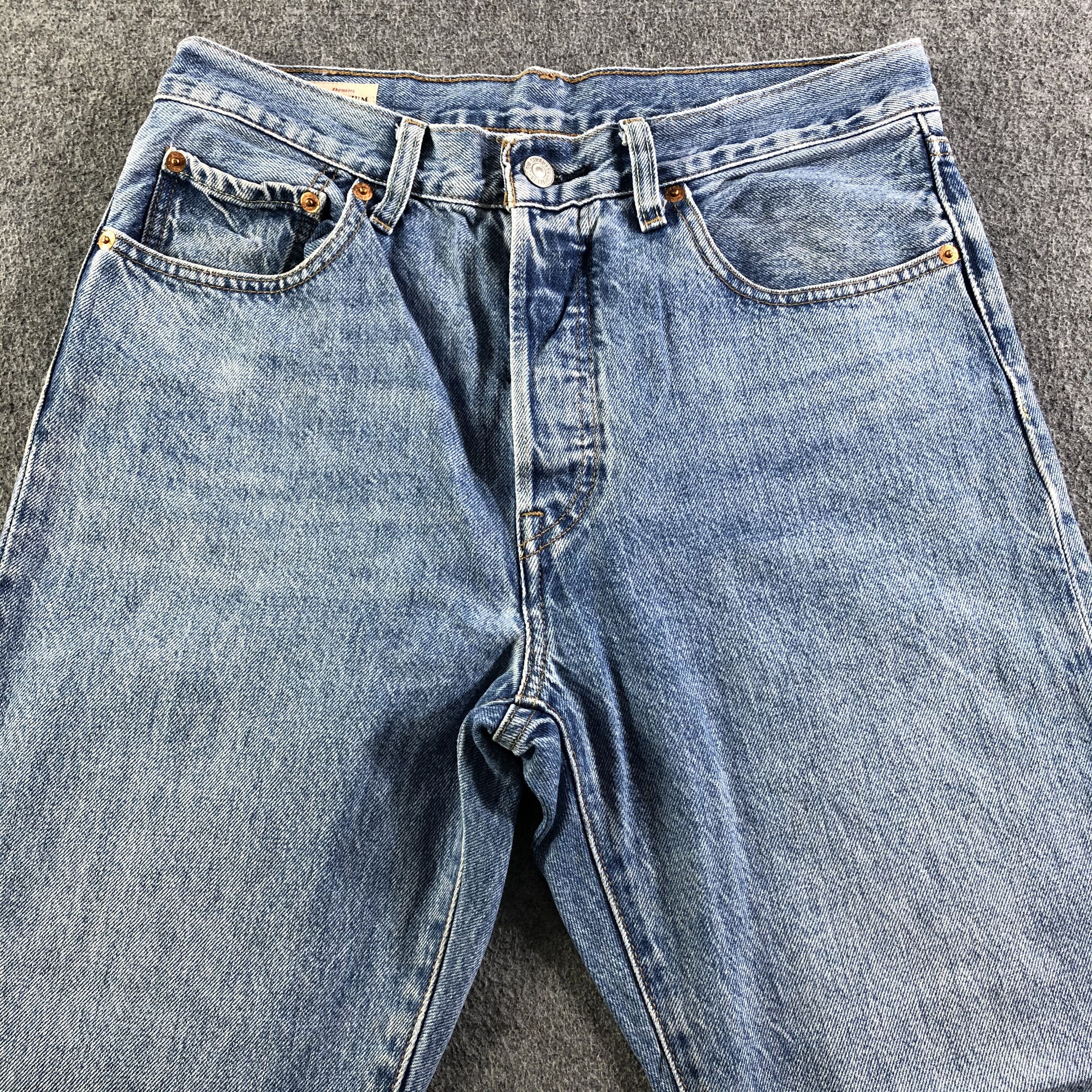 Levi's Vintage Blue Wash Levis 501 Jeans-J3408 Size US 31 - 3 Thumbnail