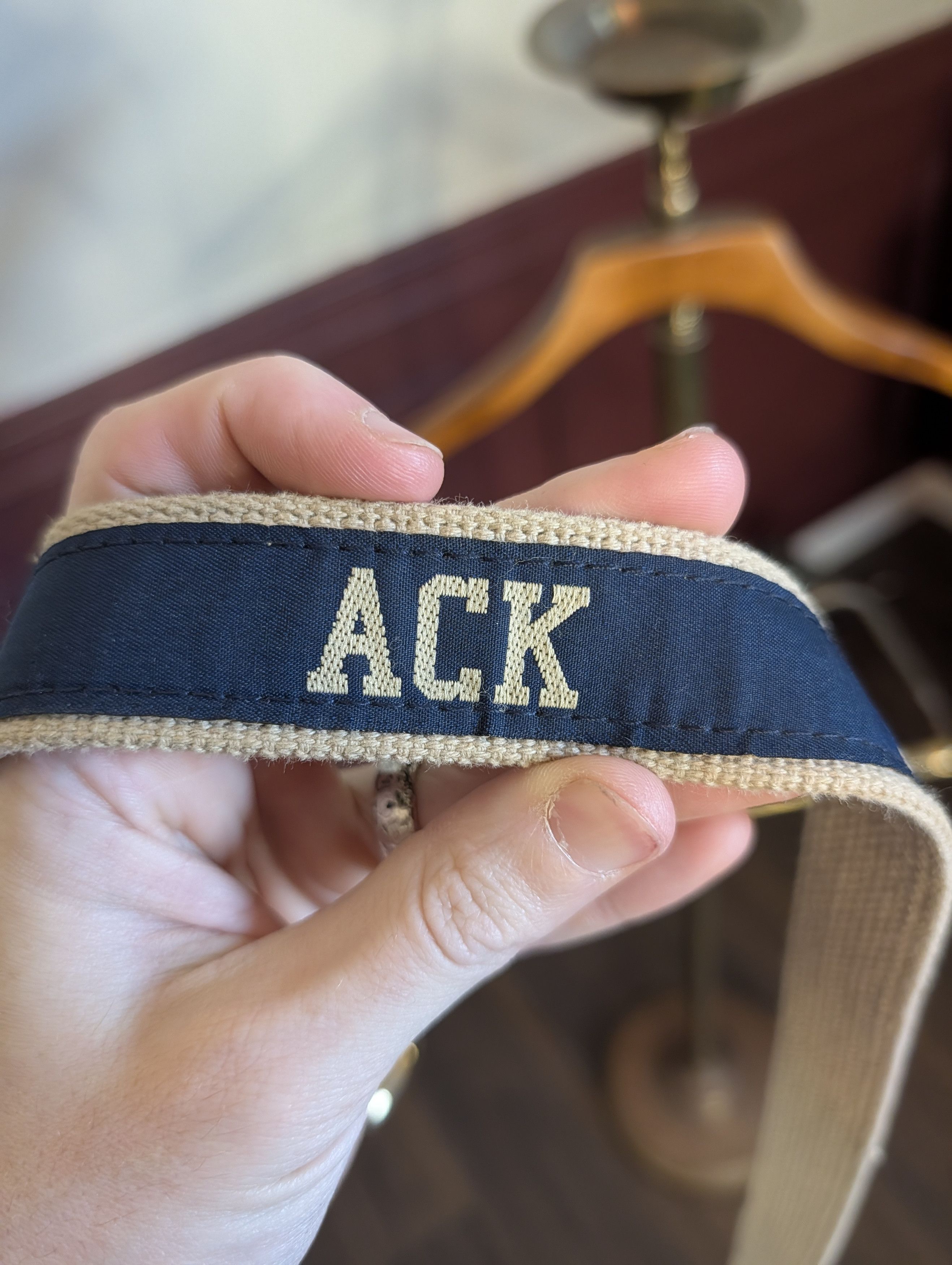 Vintage ACK Nantucket VTG Nobby Clothes Shop 1960s Belt Size 46 - 4 Thumbnail
