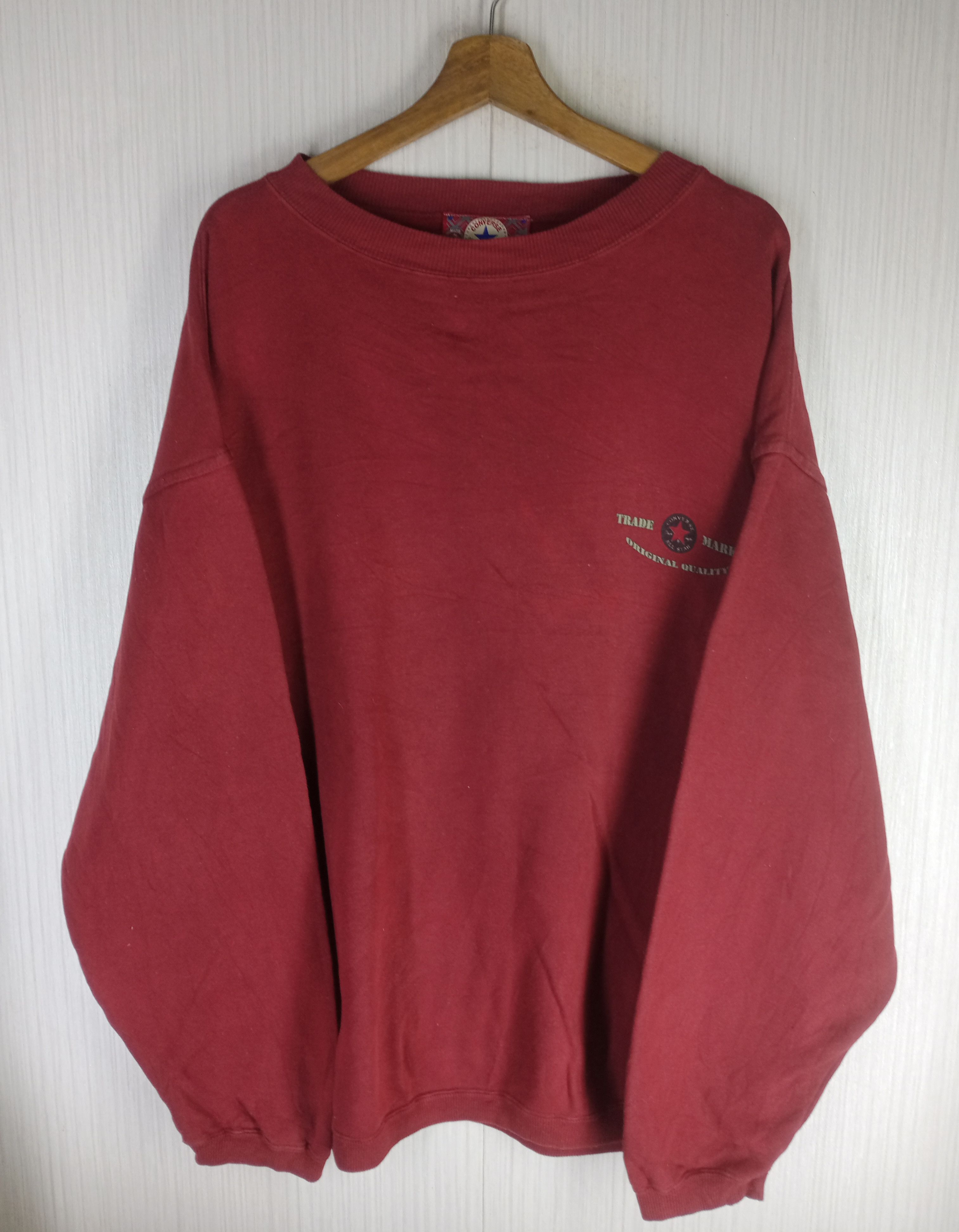Converse Vintage 90s Converse All Star Chuck Taylor Sweatshirt Size US XL / EU 56 / 4 - 3 Thumbnail