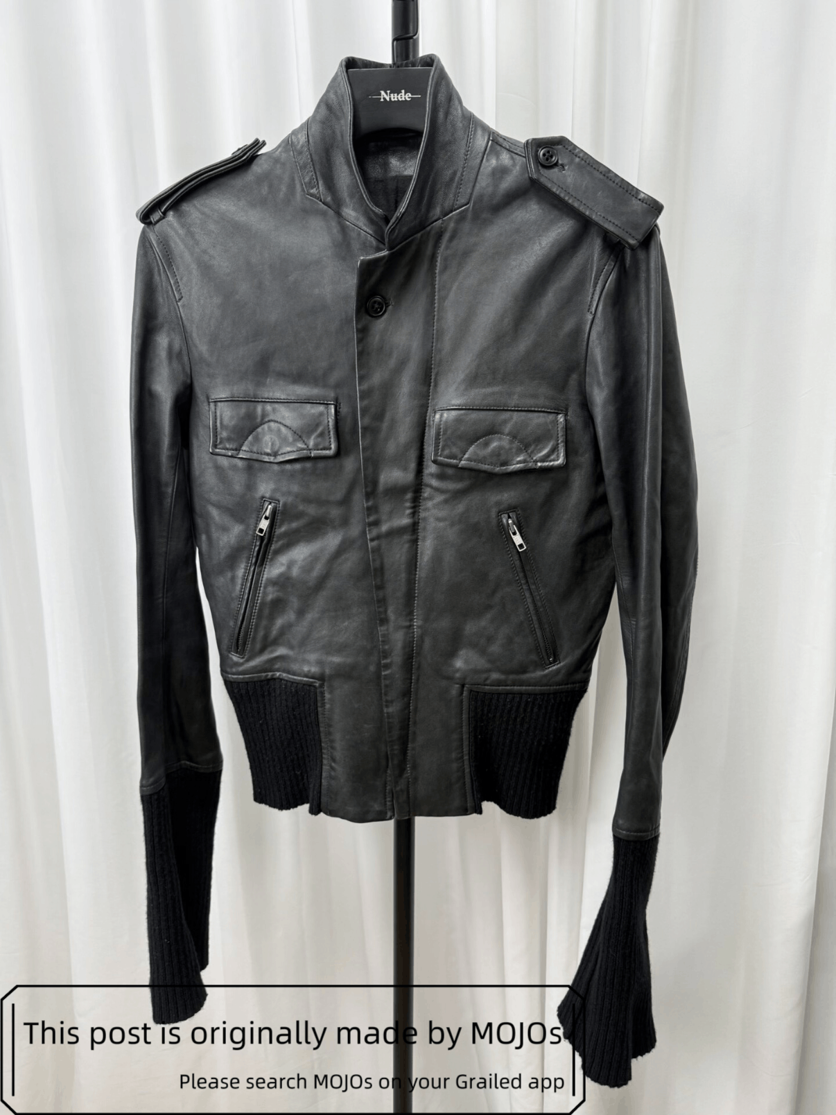 Ann Demeulemeester Ann Demeulemeester 06AW Leather Bike Jacket mojos12132053 Size US S / EU 44-46 / 1 - 2 Thumbnail