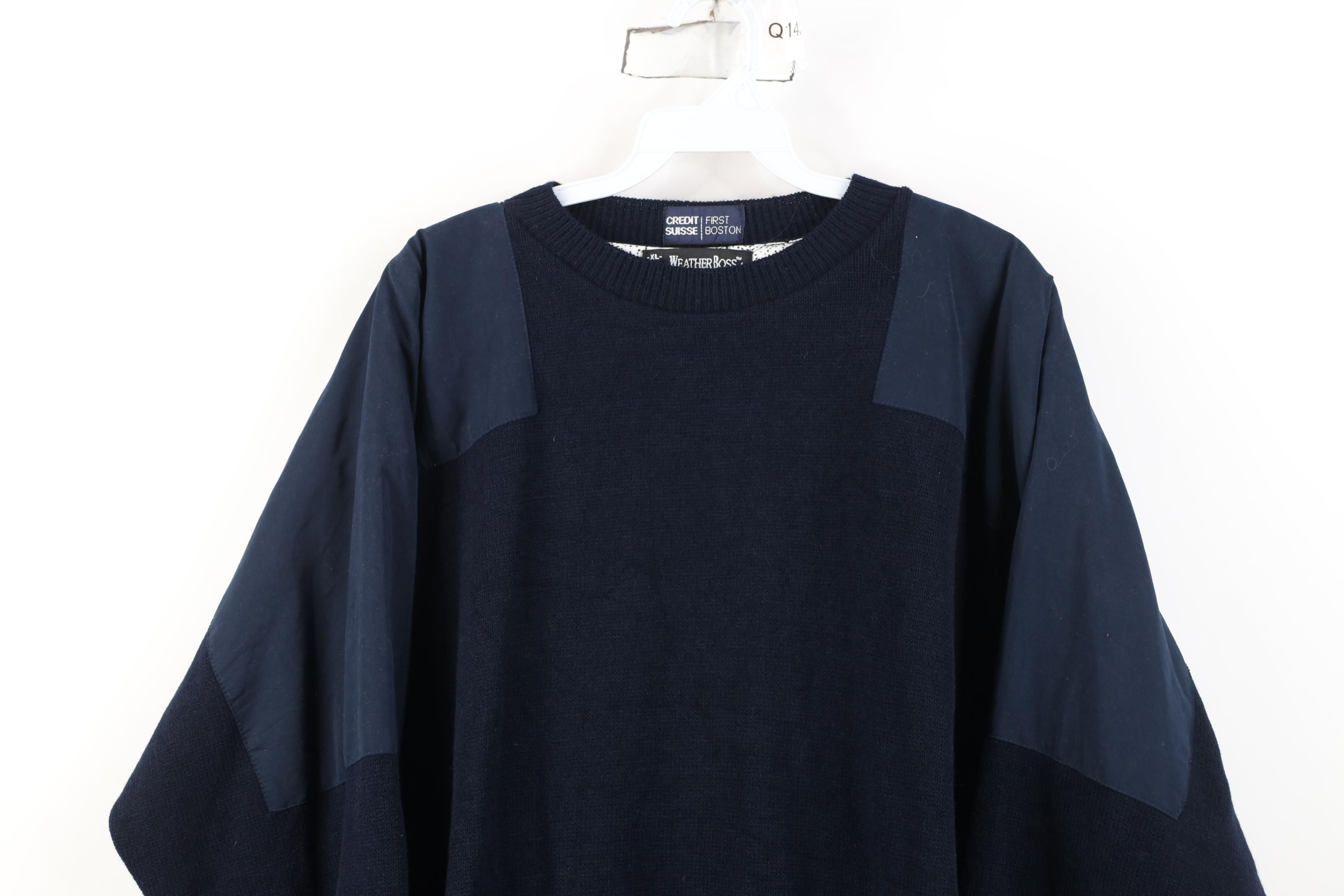 Vintage Vintage 90s Rain Swetter Windstopper Sweater Jacket Blue USA Size US XL / EU 56 / 4 - 2 Thumbnail