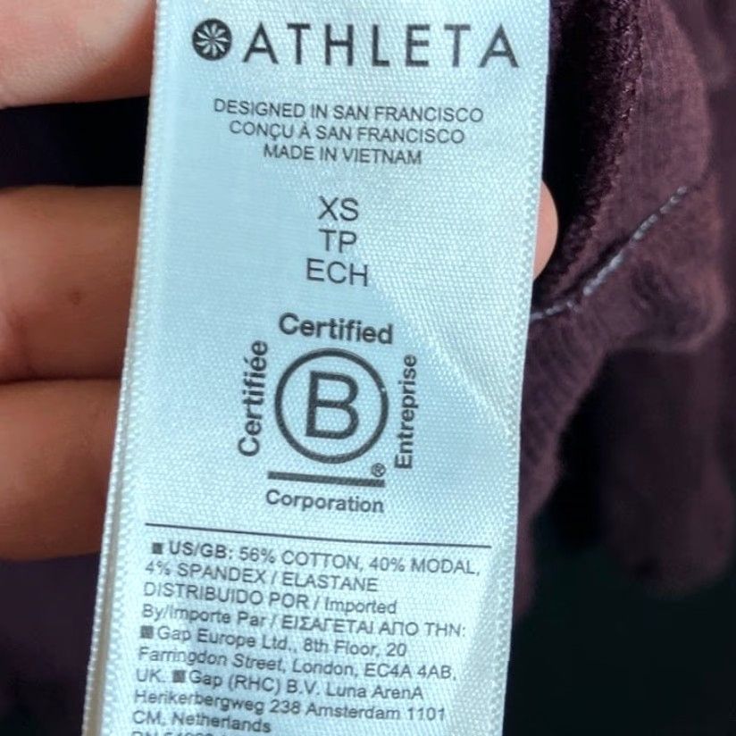 Athleta Athleta Womens Sweatshirt Plum Presence Soft Rib Pullover Stretch XS Size XS / US 0-2 / IT 36-38 - 7 Thumbnail
