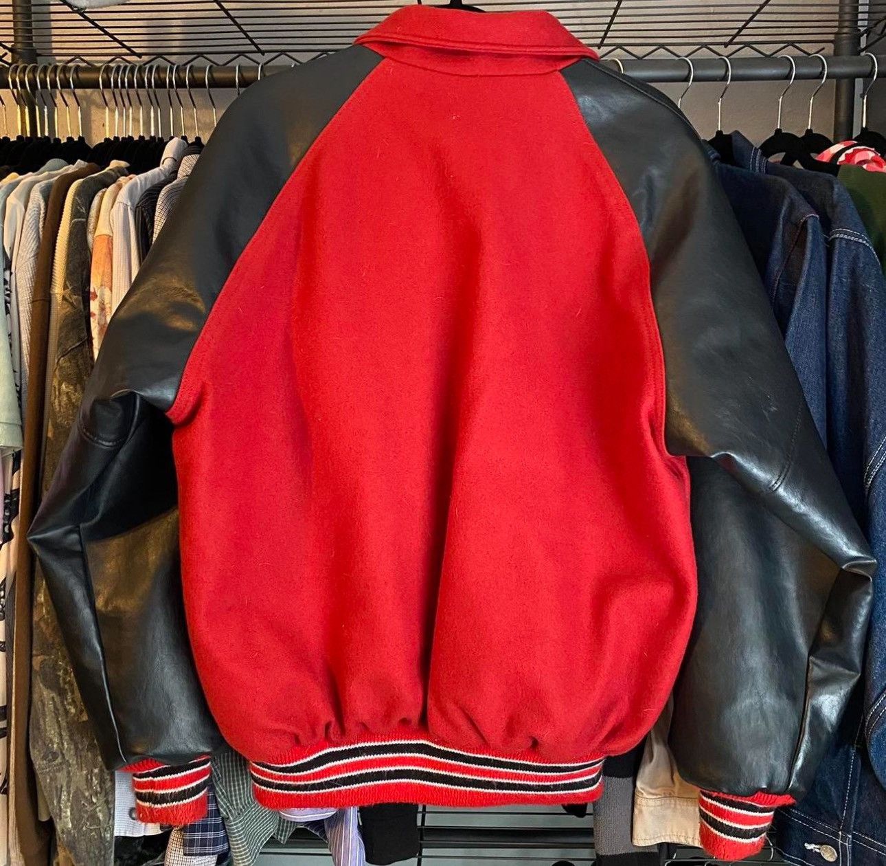 NEFF Random Red/Neff Varsity Jacket Size US L / EU 52-54 / 3 - 4 Thumbnail