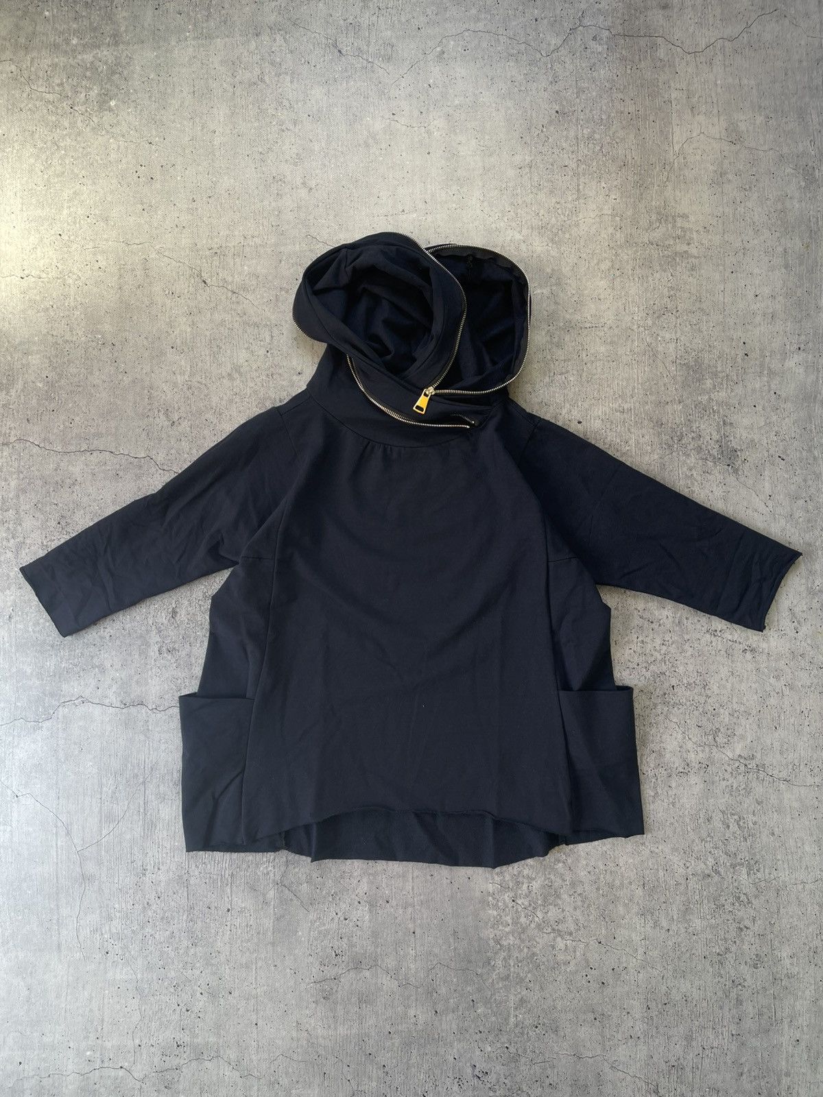 If Six Was Nine 🔥Avant garde asymmetric zip hoodie japanese Rick Owens style Size M / US 6-8 / IT 42-44 - 2 Thumbnail