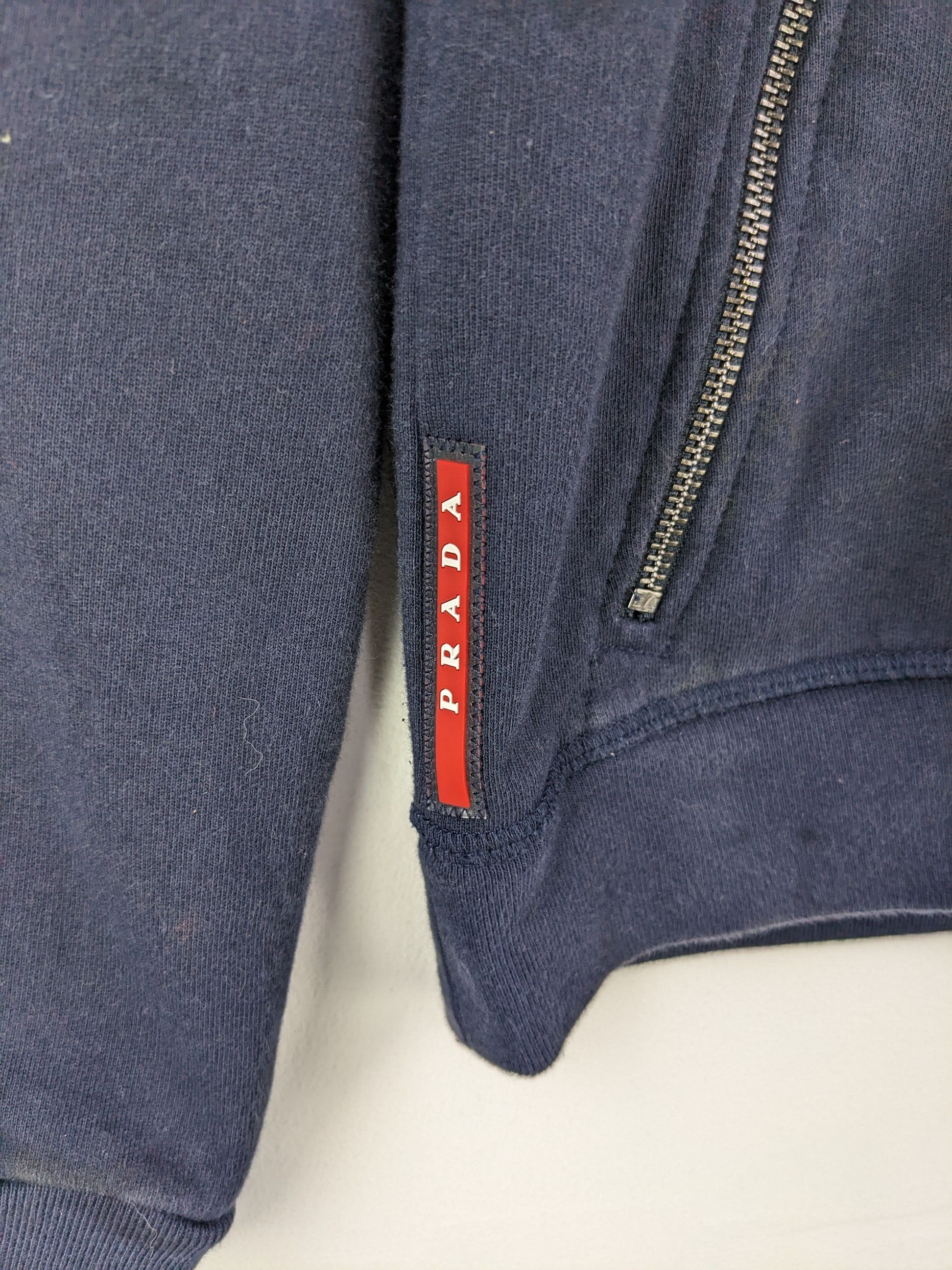 Prada Prada Hoodie Plain Zipper Jacket Size US XS / EU 42 / 0 - 11 Thumbnail
