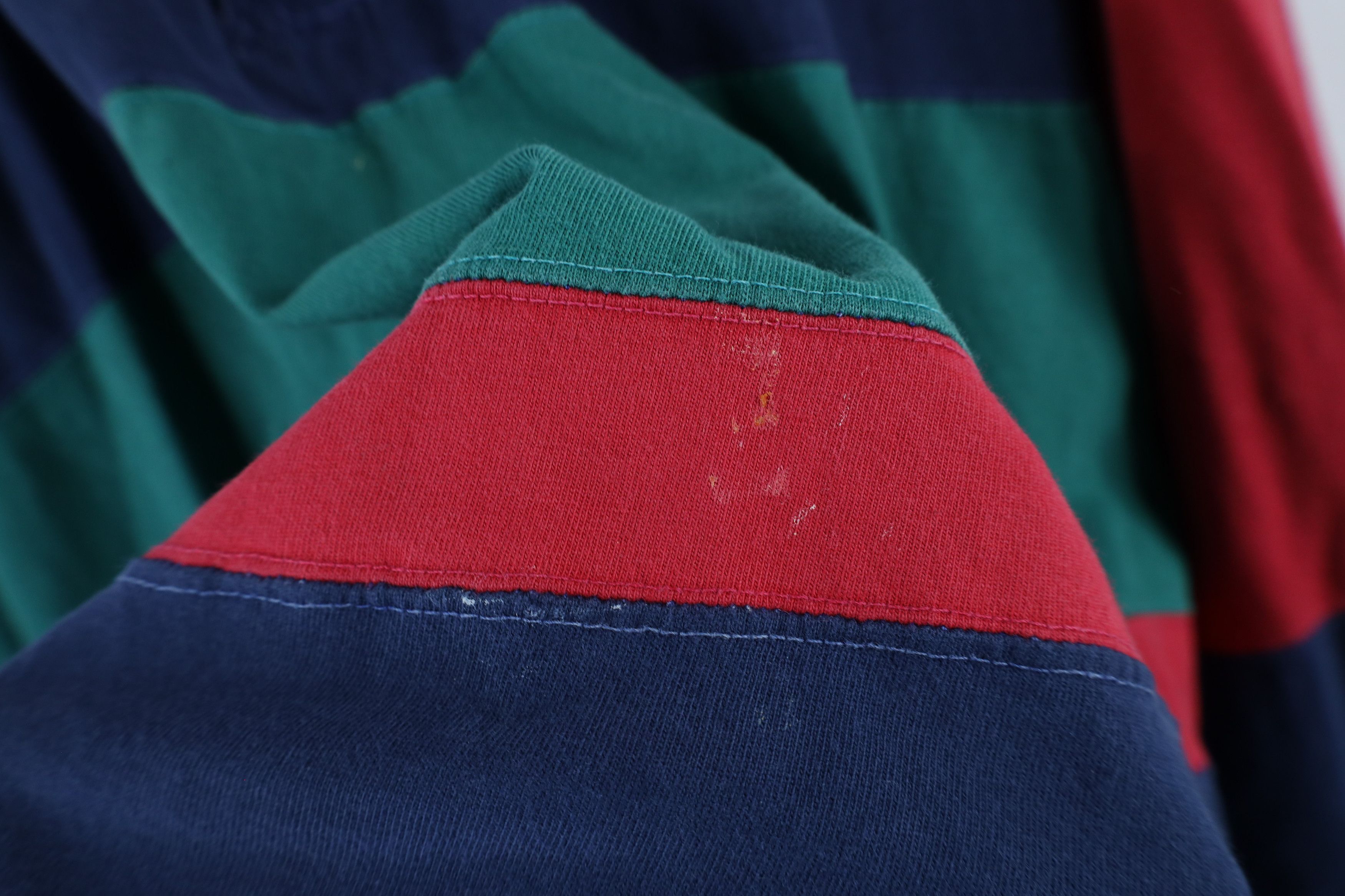 Vintage Vintage 90s Streetwear Block Long Sleeve Rugby Polo Shirt Size US XXL / EU 58 / 5 - 6 Thumbnail