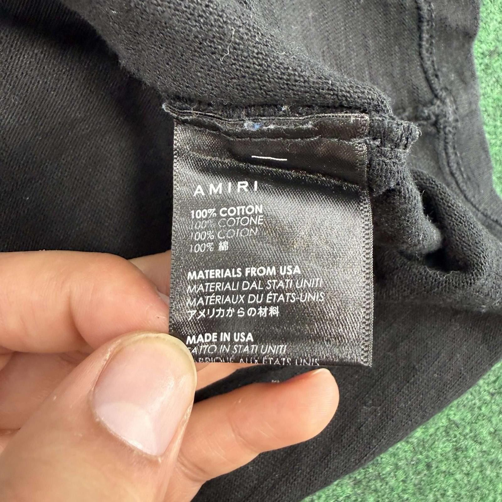 Amiri Amiri Shotgun Black Tee L Used Size US L / EU 52-54 / 3 - 3 Thumbnail