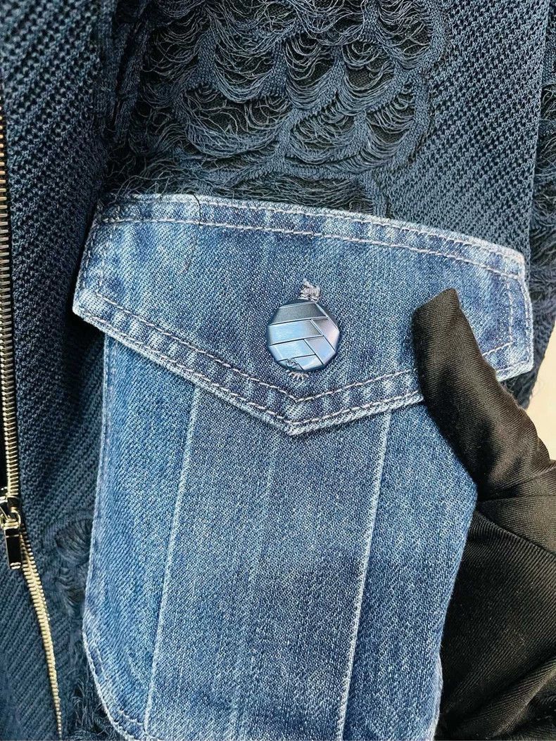 Chanel Chanel Blue denim lace jacket 2504-Nextarrow Size XS / US 0-2 / IT 36-38 - 2 Thumbnail