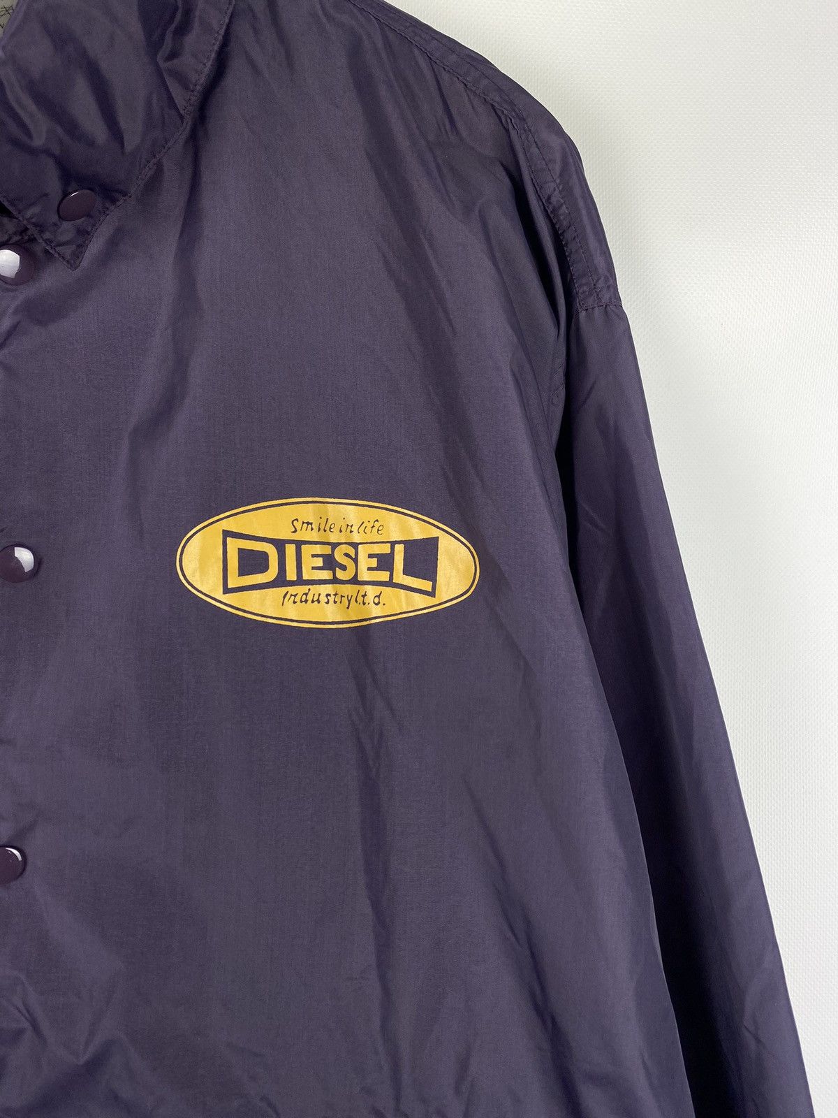 Diesel × Vintage VTG Diesel men’s nylon big logo coach jacket size L Size US L / EU 52-54 / 3 - 20 Thumbnail