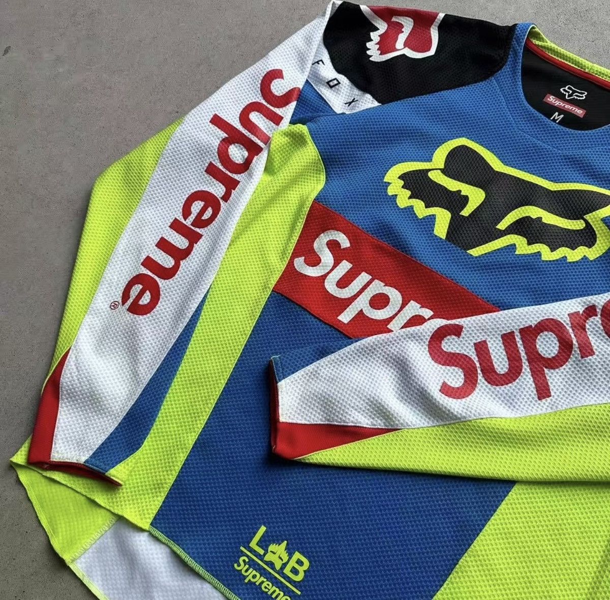 Fox Racing × Supreme Supreme Fox racing moto Jersey top green white tee T-shirt Size US M / EU 48-50 / 2 - 1 Thumbnail