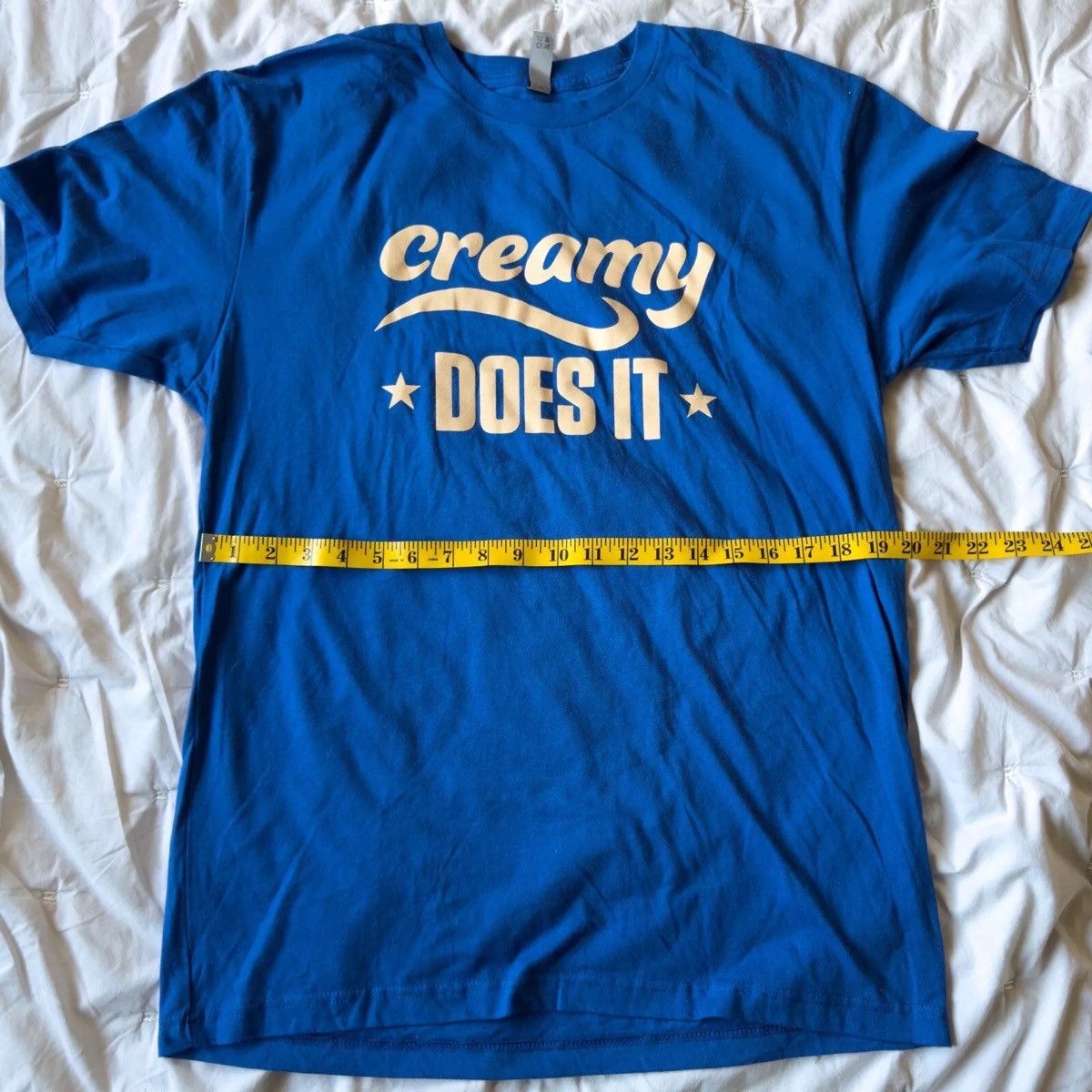 Next Level Apparel Brand New Blue Large Promo Snickers Creamy Does It Shirt Size US L / EU 52-54 / 3 - 6 Thumbnail