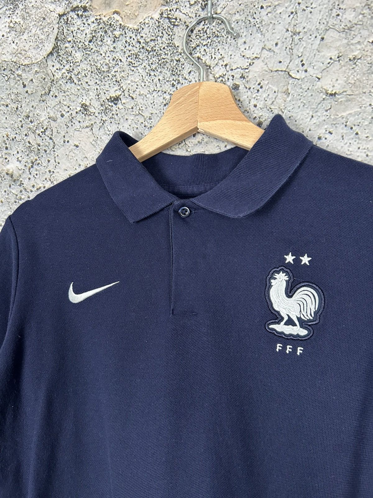 Nike Nike France Swoosh Football Soccer Jersey Polo Hype Size US S / EU 44-46 / 1 - 3 Thumbnail