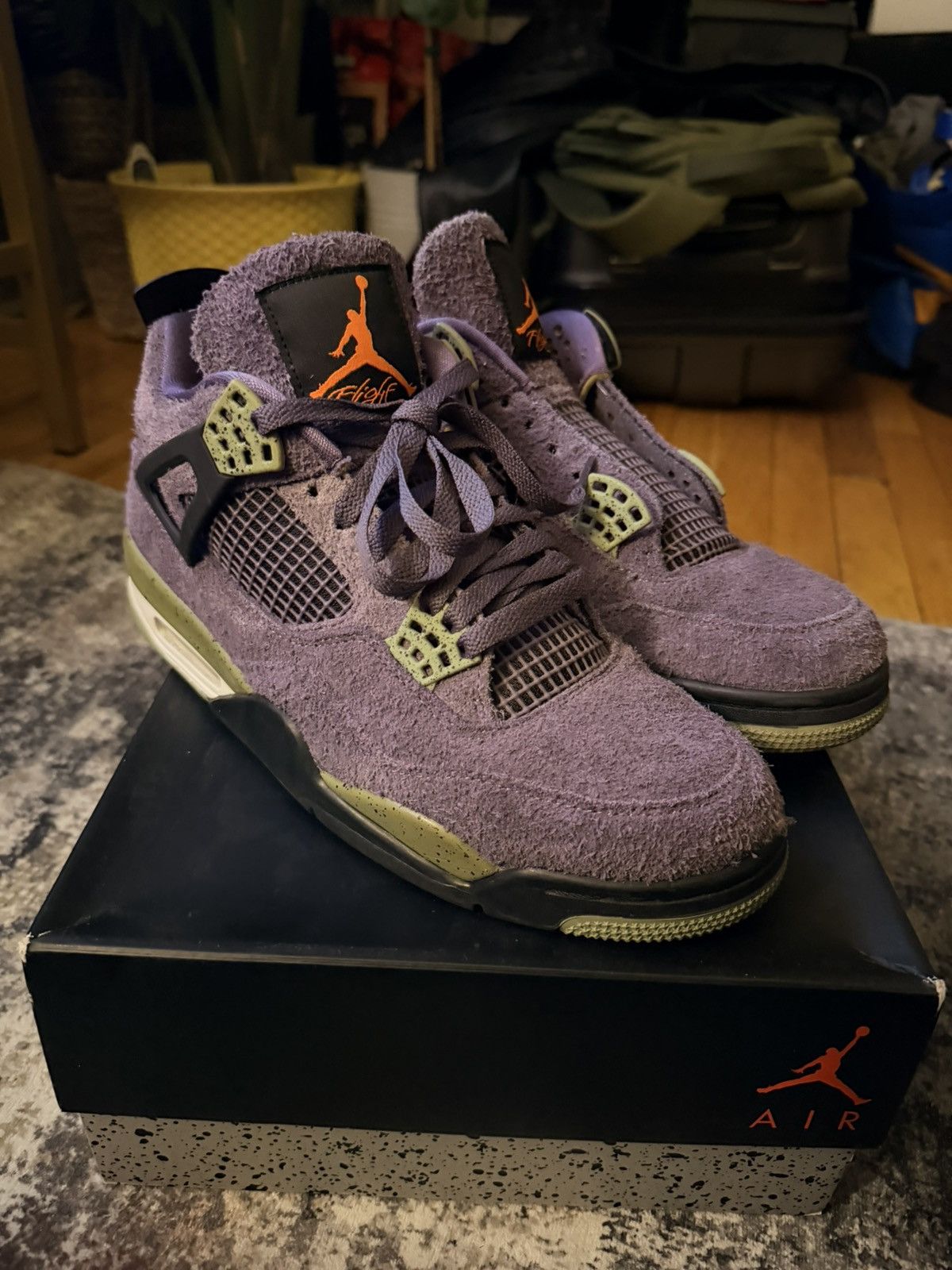 Nike Purple Canyon Jordan 4 Size US 10.5 / EU 43-44 - 1 Thumbnail