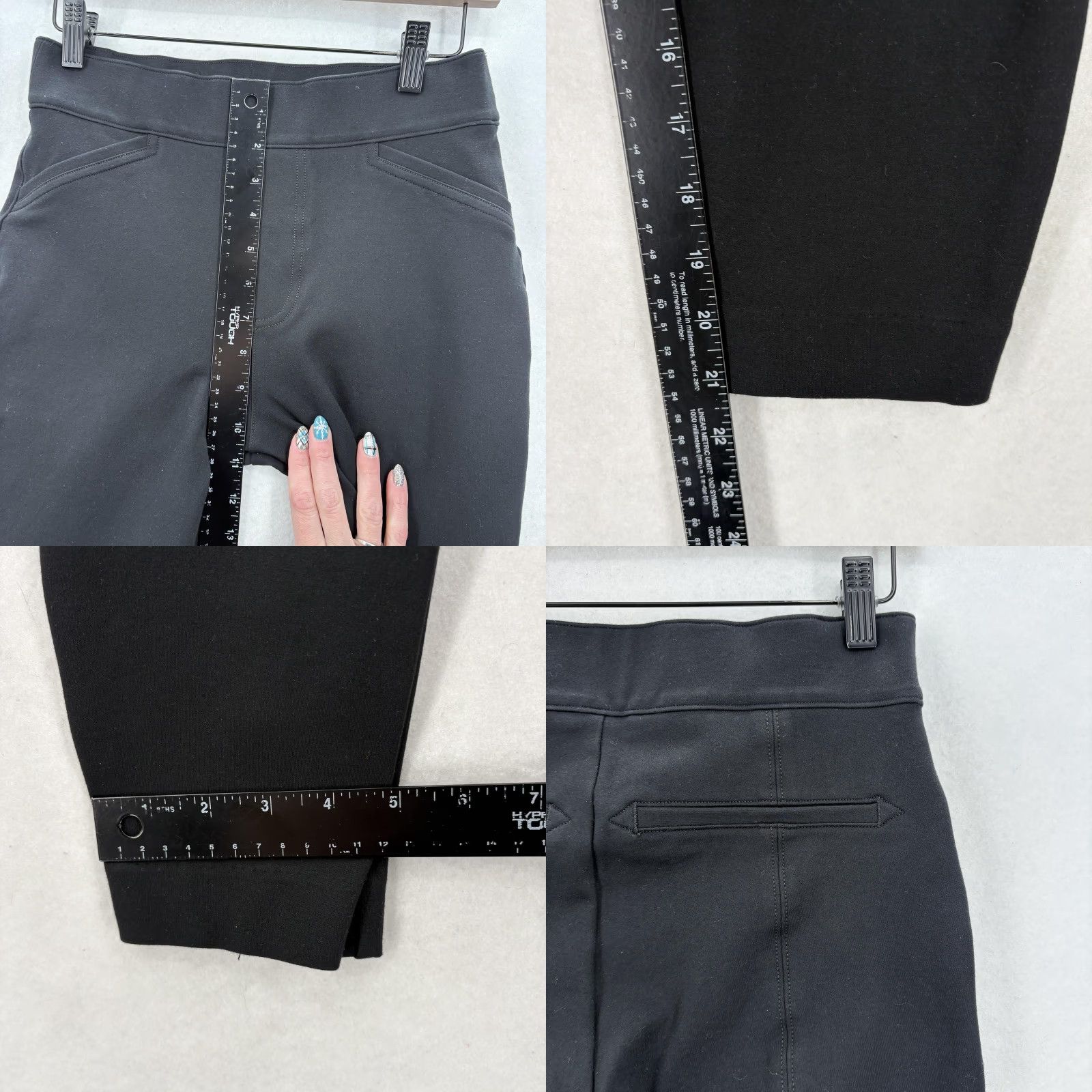 Spanx Spanx Perfect Black Pant Back Seam Skinny Pants Womens PM Petite Black Work Size 32" / US 10 / IT 46 - 8 Thumbnail