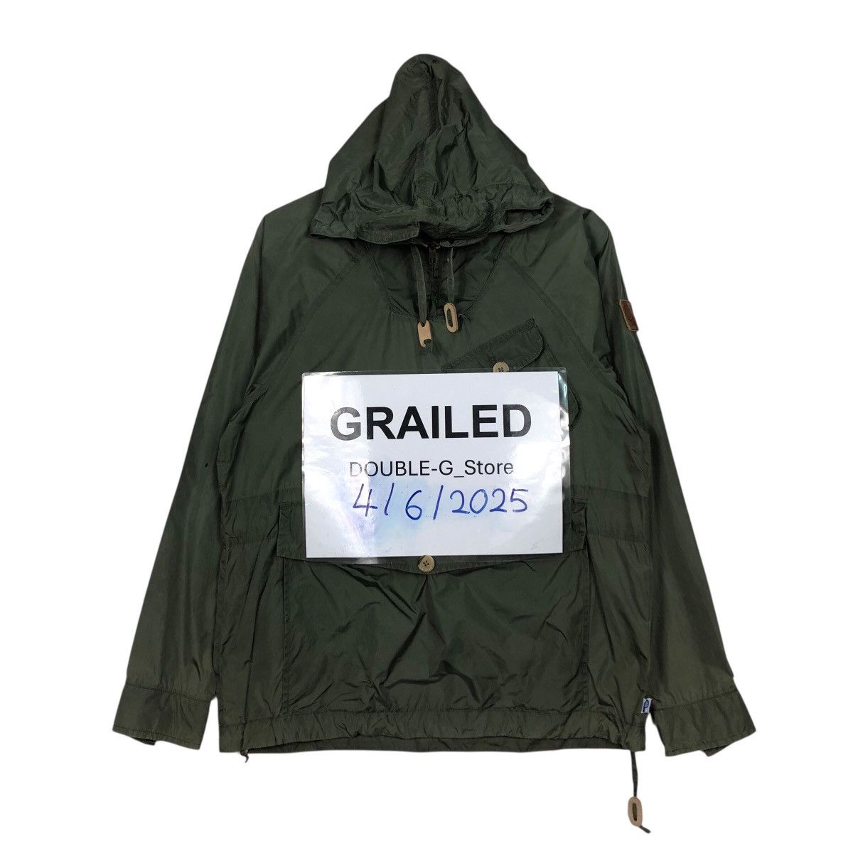 📌Rich Green Anorak Biker Jacket Nylon Penfield Slant Pocket