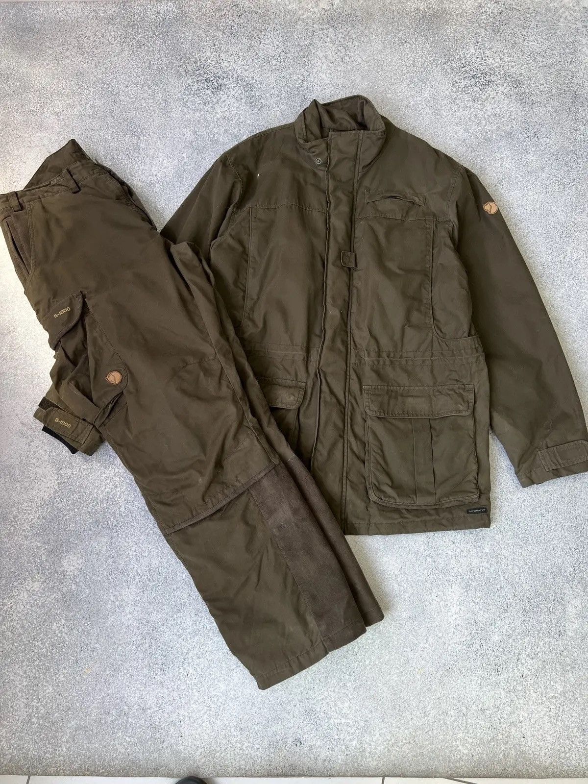 Fjallraven × Vintage Vintage Fjallraven Hunting Suit Hydratic G-1000 Green Forest Size US XL / EU 56 / 4 - 1 Thumbnail