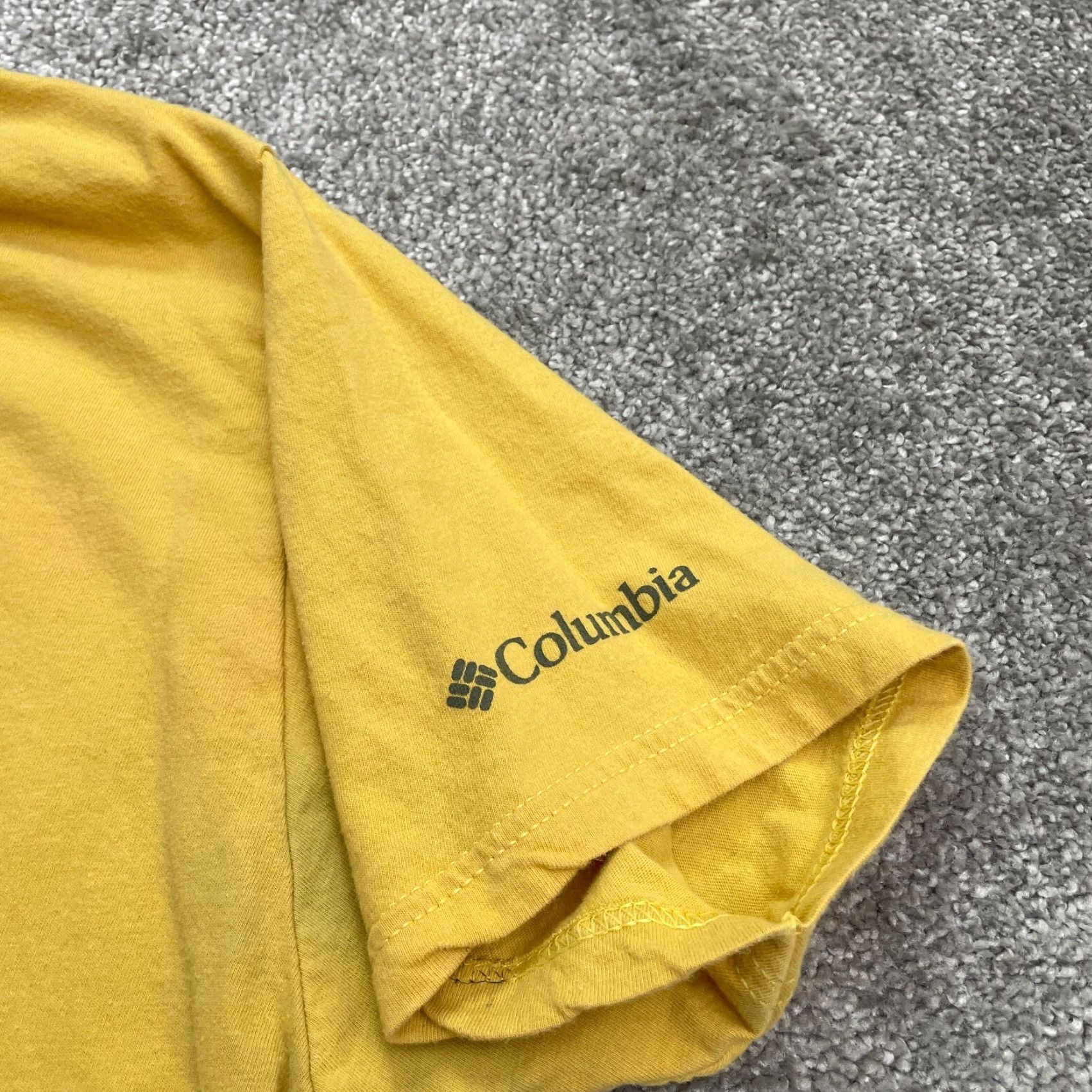 Vintage Columbia Shirt Adult Large Yellow Graphic Cotton Crew Neck Short Sleeve Logo Mens Size US L / EU 52-54 / 3 - 5 Thumbnail