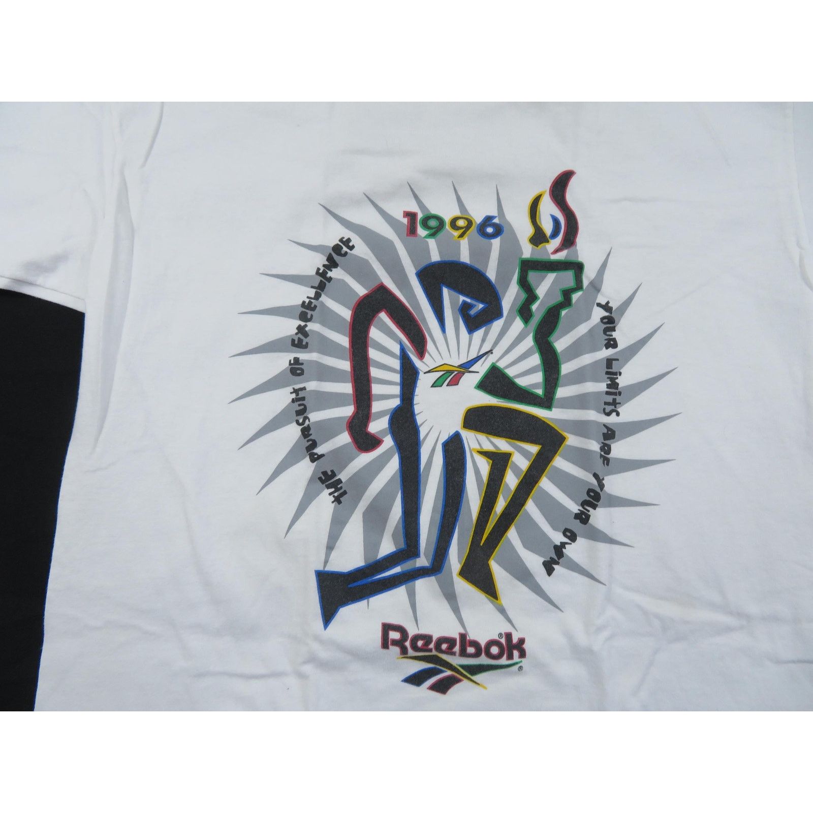 Reebok Reebok 1996 Olympic Theme T-shirt, White Sz XL Size US XL / EU 56 / 4 - 2 Thumbnail