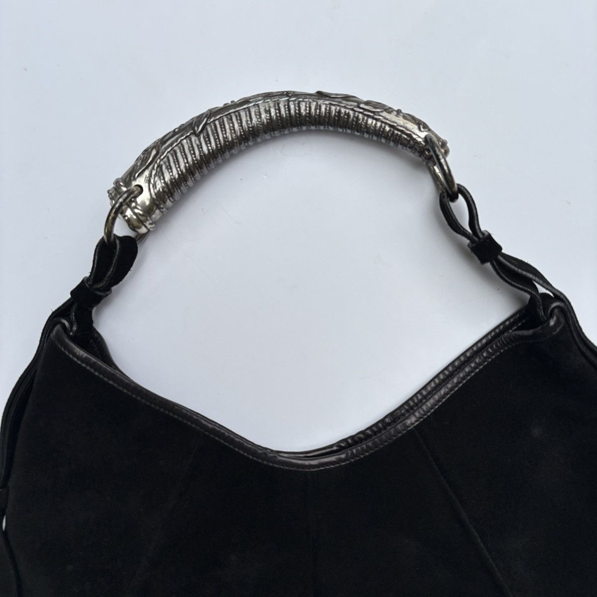 Yves Saint Laurent YVES SAINT LAURENT by Tom Ford Suede MOMBASA HOBO BAG Size ONE SIZE - 4 Thumbnail