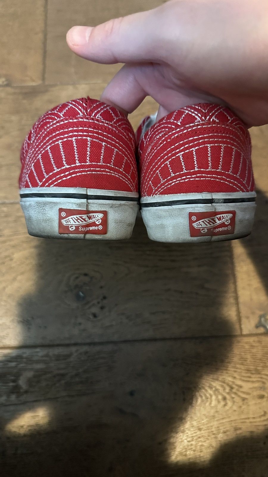 Supreme SS14 Supreme x Vans Era Spiral US 9 Red Uptown Era Spiral Size US 9.5 / EU 42-43 - 2 Thumbnail